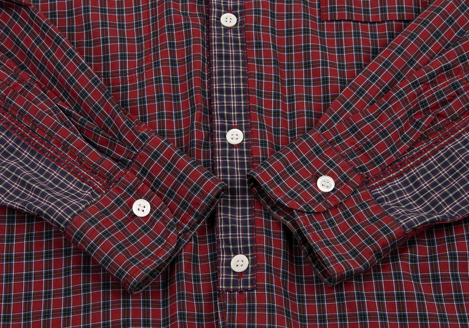 Junya Watanabe Triple Stitch Check Panel Shirt in Red, Size XS Size US XS / EU 42 / 0 - 9 Thumbnail