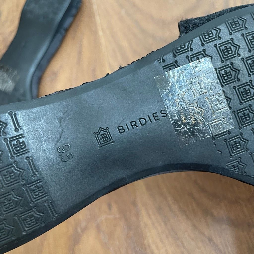 Other NWOB Birdies Sparrow Genuine Calf Hair Slide Sandal Black 9. Size US 9.5 / IT 39.5 - 6 Thumbnail