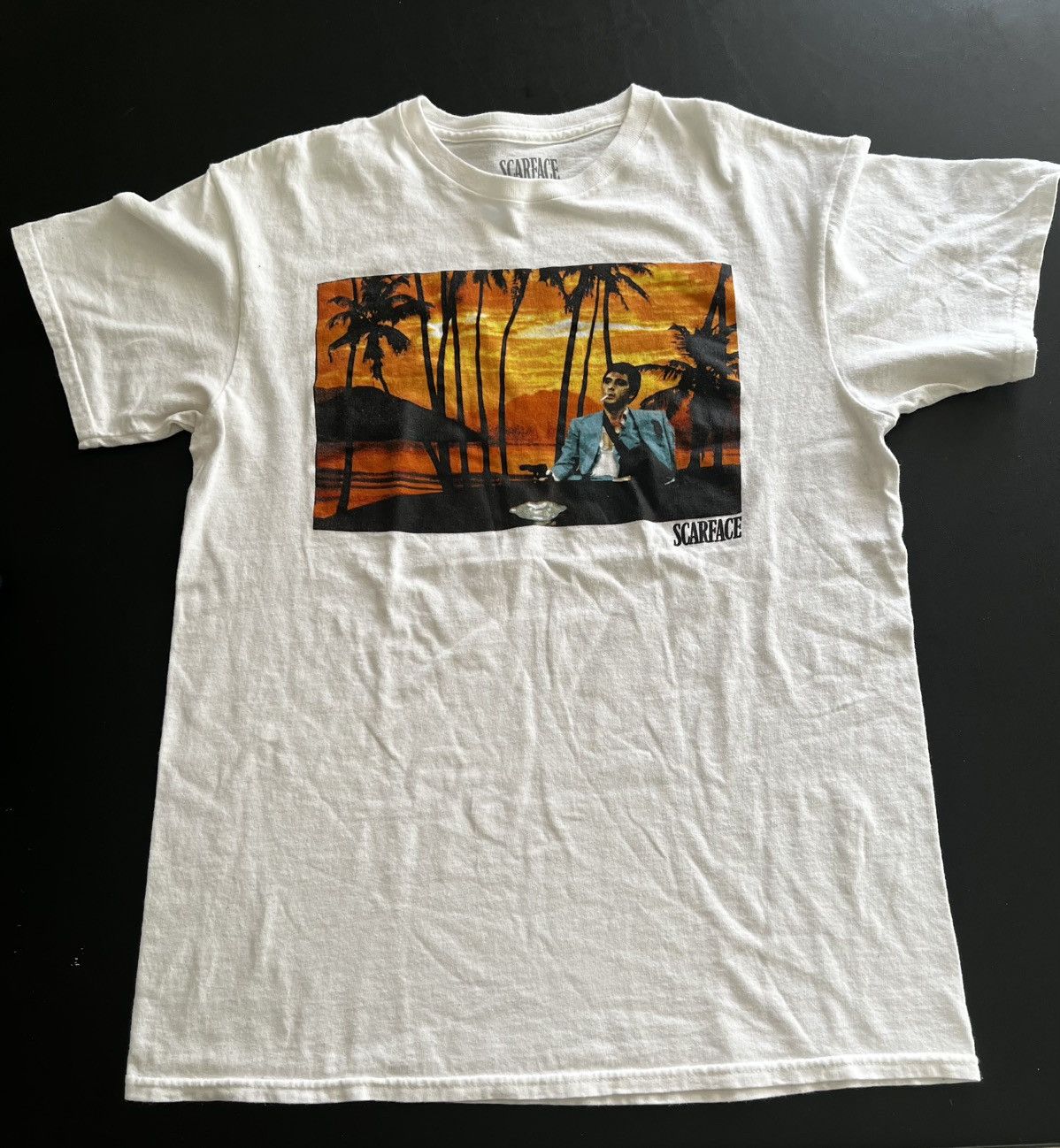 Vintage Vintage Scarface White T-Shirt Size US M / EU 48-50 / 2 - 1 Thumbnail