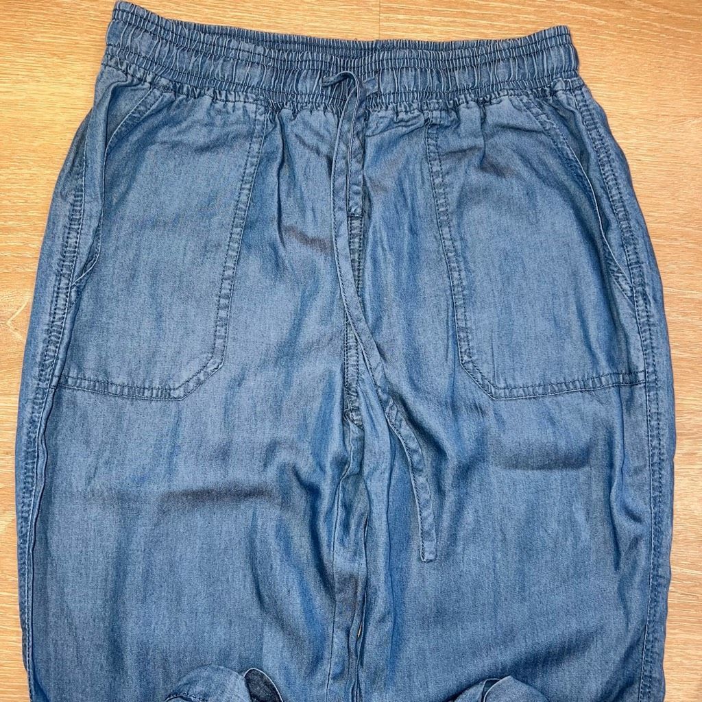 Other Thread & Supply Chambray Denim Joggers Tencel Sustainable Fabric Lightweight XS Size 25" / US 0 / IT 36 - 8 Thumbnail