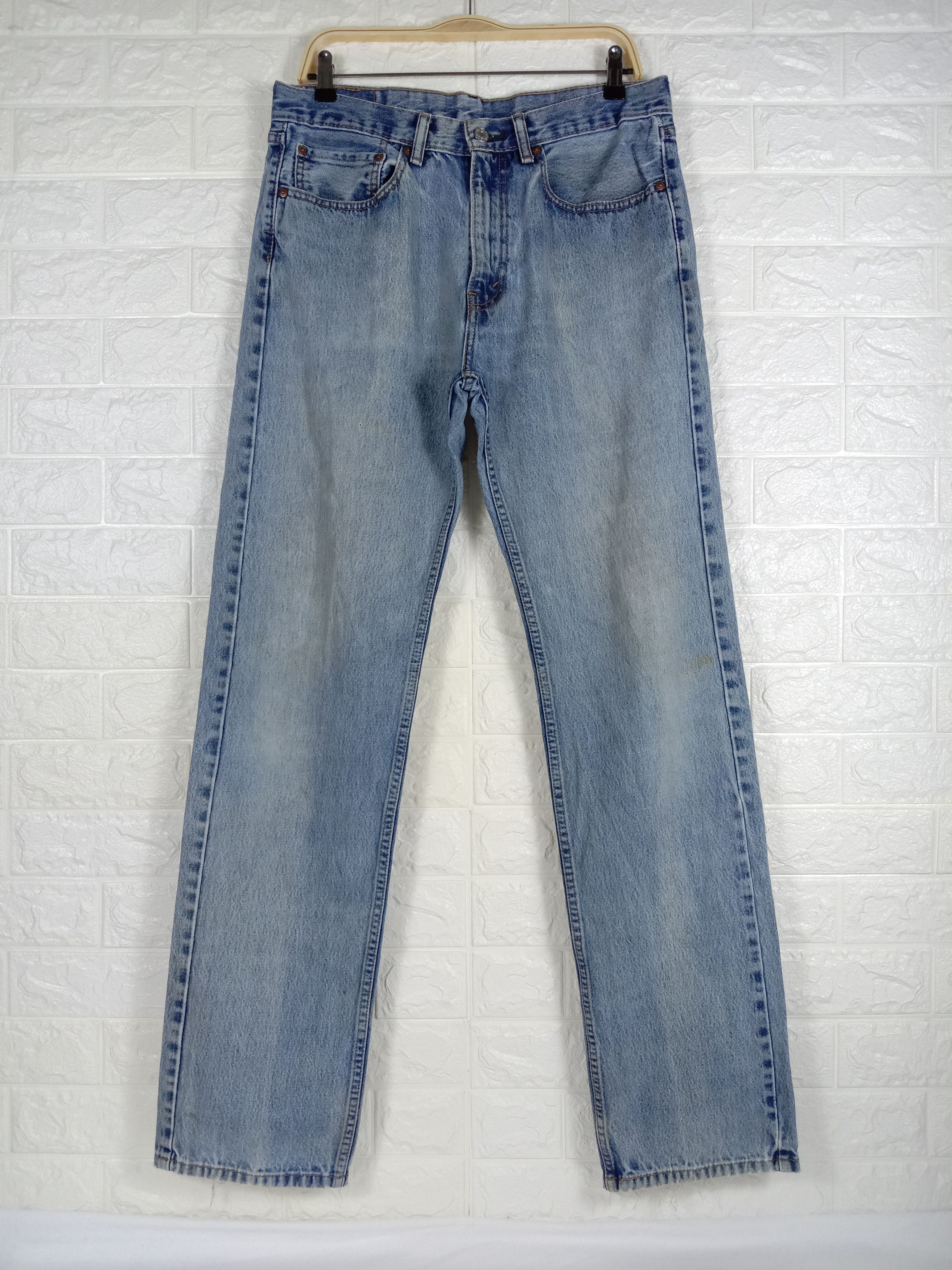 Levi's Vintage Levi's 505 Jeans Light Wash Straight Fit Denim Size US 34 / EU 50 - 1 Thumbnail