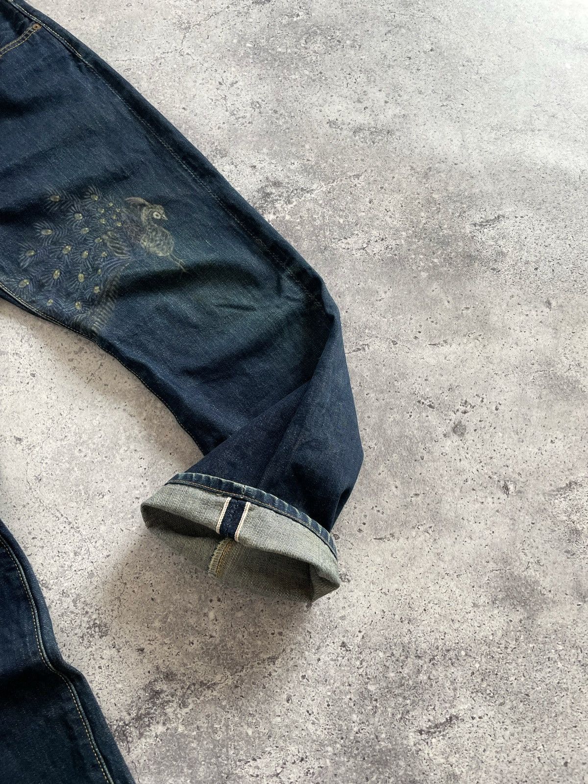 Japanese Brand International World Jeans Printed Peacock Made In Japan Size US 30 / EU 46 - 4 Thumbnail