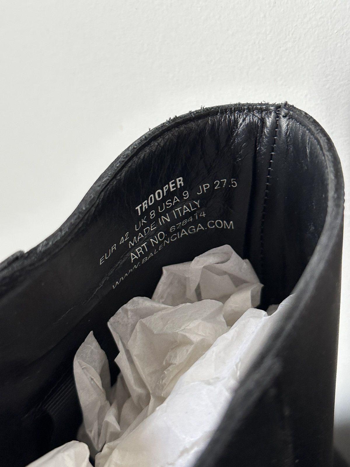 Balenciaga Balenciaga trooper boots calfskin leather Size US 9 / EU 42 - 4 Thumbnail