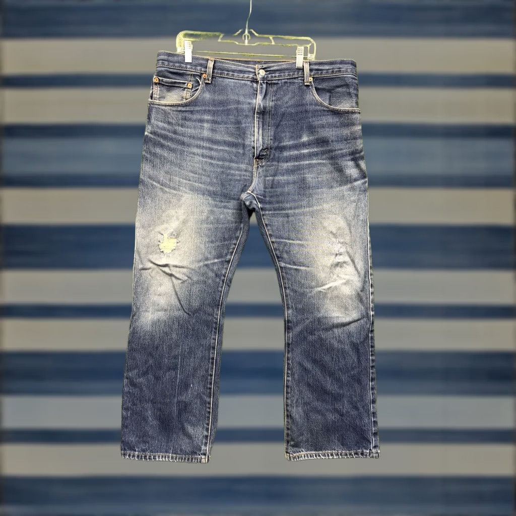Levi's Levis 517 Jeans Mens 40x30 Blue Medium Wash Regular Fit Bootcut Denim Workwear jeans Size US 40 / EU 56 - 1 Thumbnail
