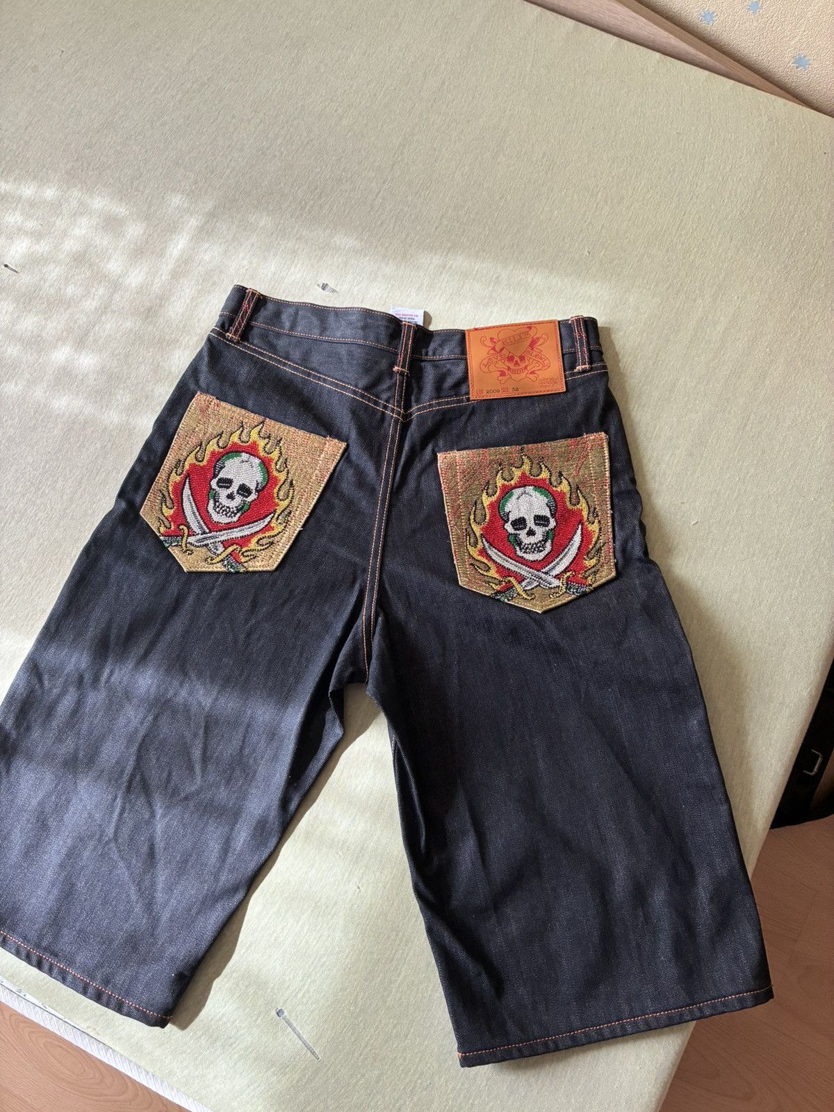 Ed Hardy Vintage Ed Hardy Dry Denim Jorts Size US 32 / EU 48 - 1 Thumbnail