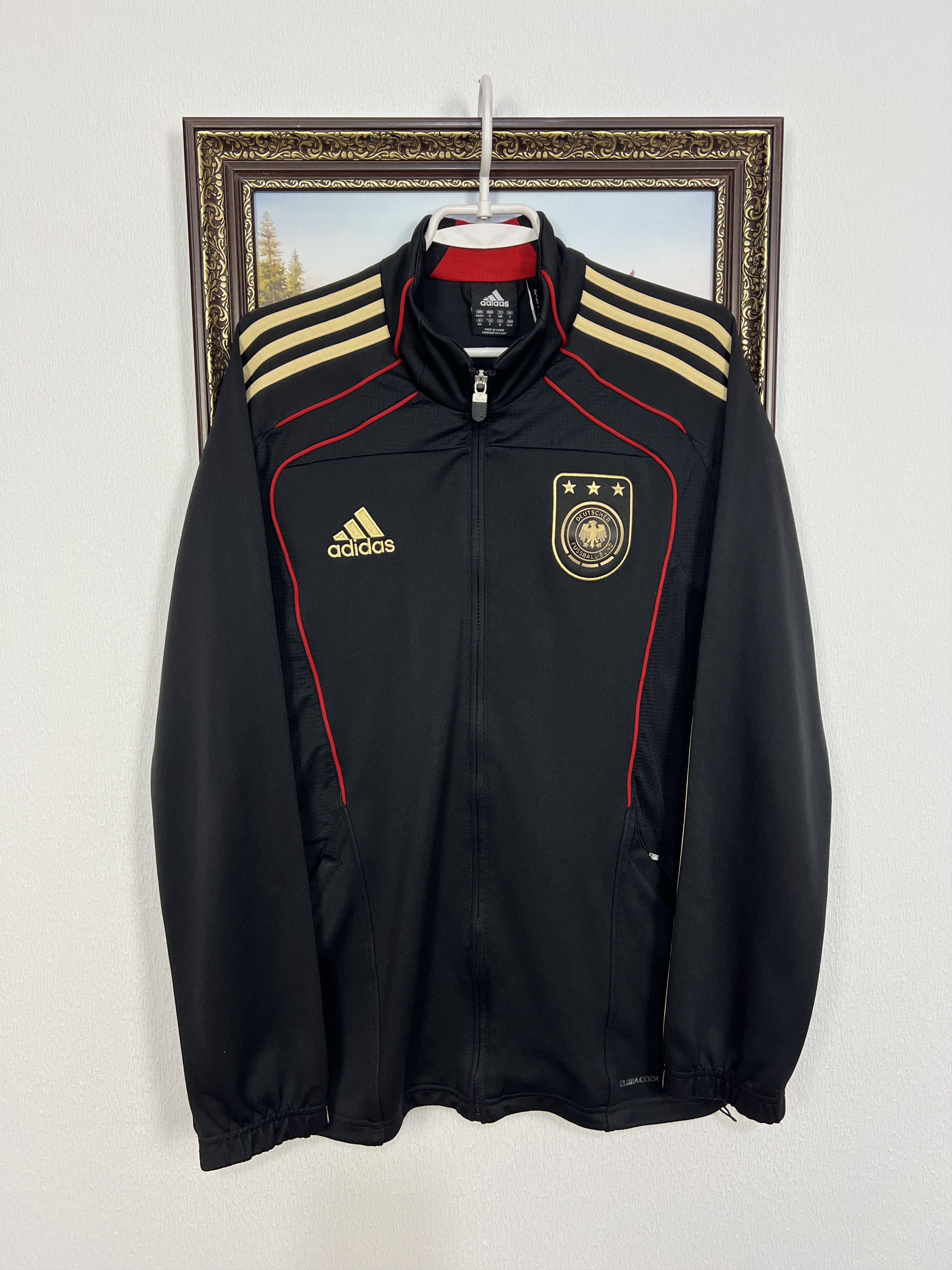 Adidas Germany Football National Jacket Soccer Track Top Zip Size US M / EU 48-50 / 2 - 1 Thumbnail