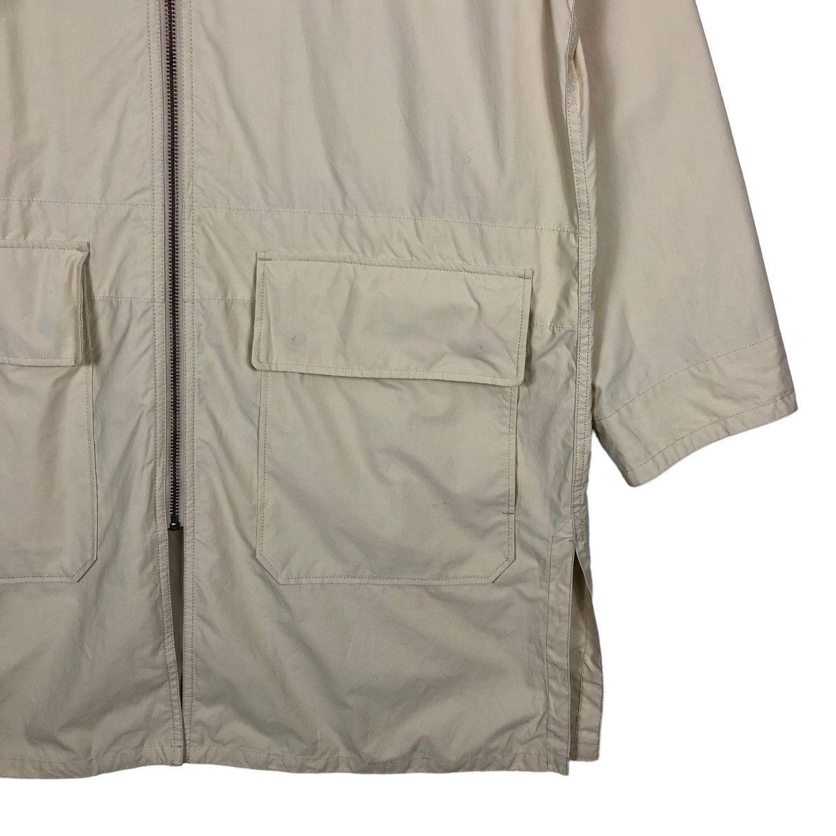 Japanese Brand 🔥Rich Brown Cream - Long Fly Coats Jacket Uniqlo Undercover Size US L / EU 52-54 / 3 - 5 Thumbnail