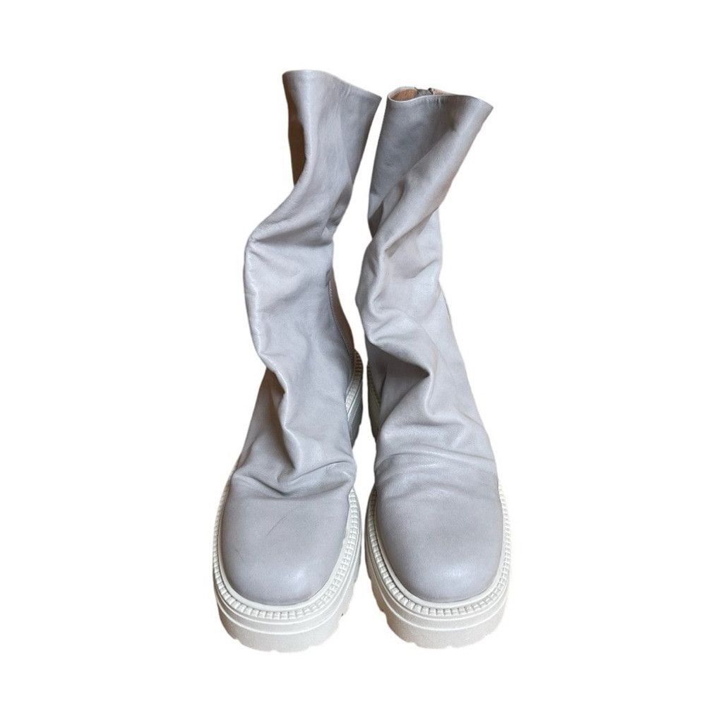 Free People Free People Emma Ruche leather Boots chunky sole Sz 39.5 Size US 7 / IT 37 - 4 Thumbnail