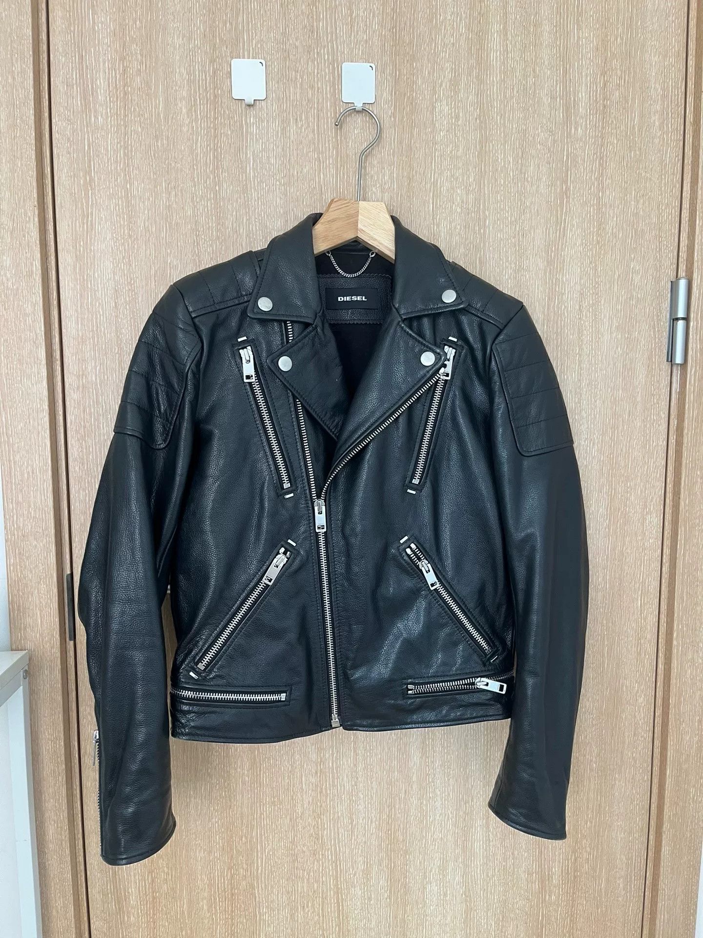 Diesel Diesel Motorcycle Leather Jacket Size US M / EU 48-50 / 2 - 1 Thumbnail