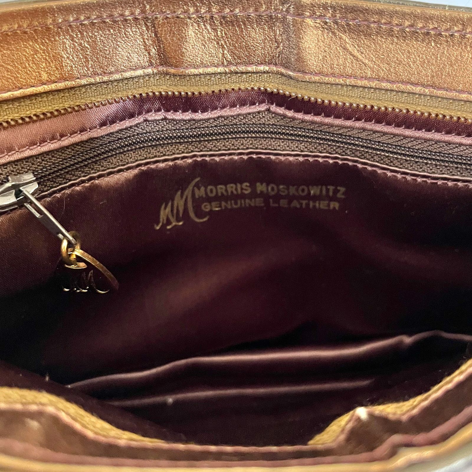 Bergdorf Goodman Morris Moskowitz Bergdorf Goodman Metallic Leather Clutch Size ONE SIZE - 3 Thumbnail