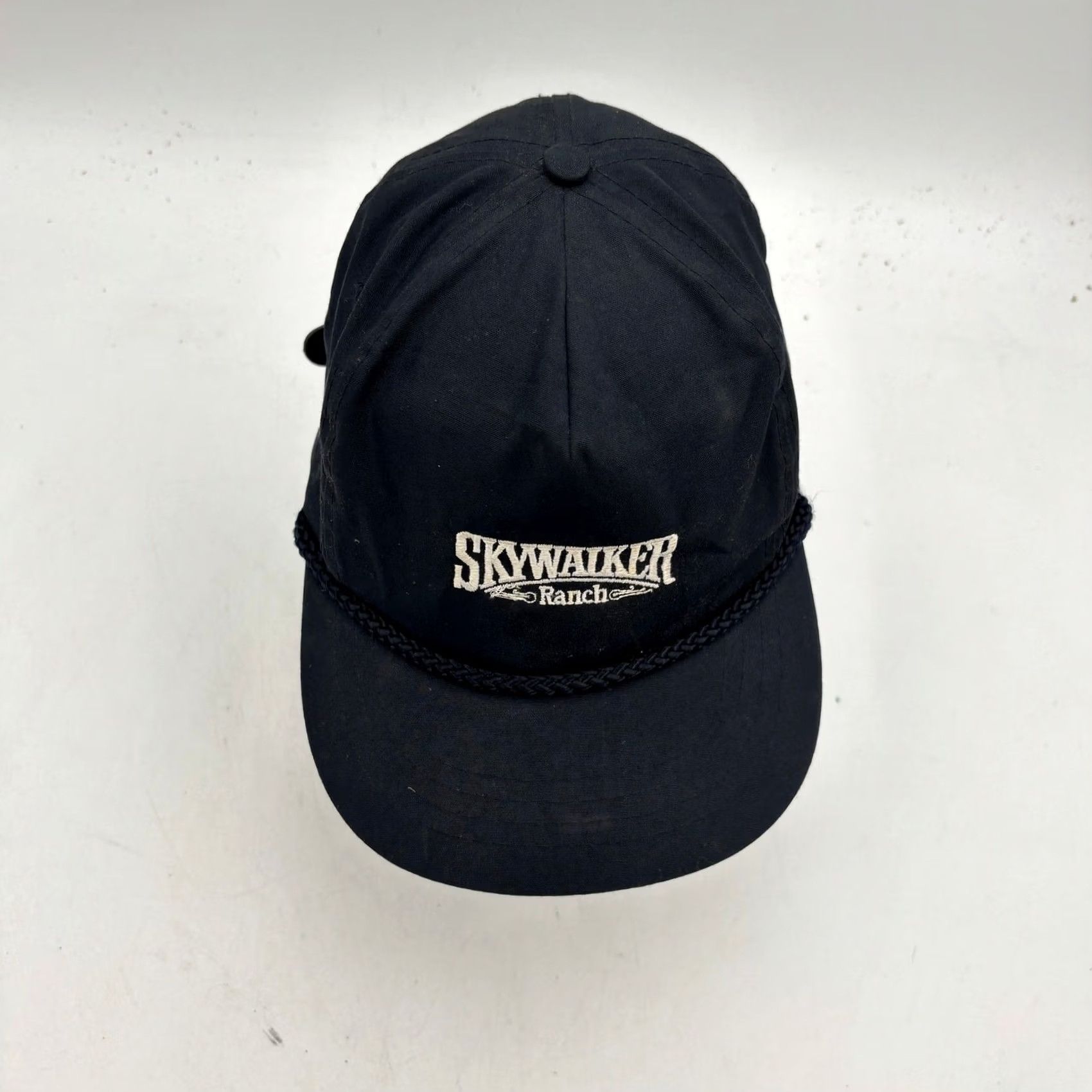 Star Wars VINTAGE Skywalker Ranch Star Wars George Lucas Rope Leather Strapback Hat Size ONE SIZE - 6 Thumbnail