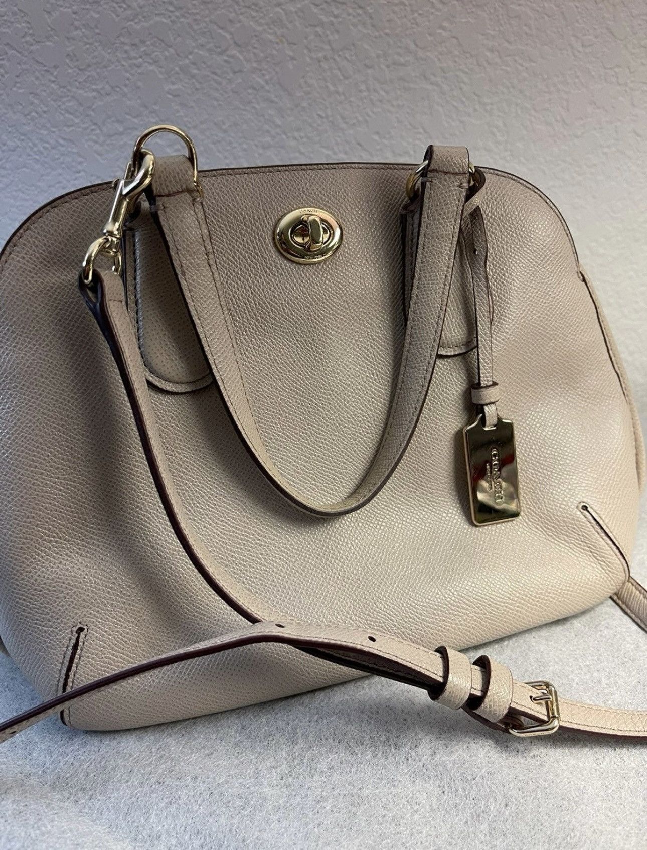 Coach Coach Beige Leather Street Prince Satchel Bag Size ONE SIZE - 2 Thumbnail