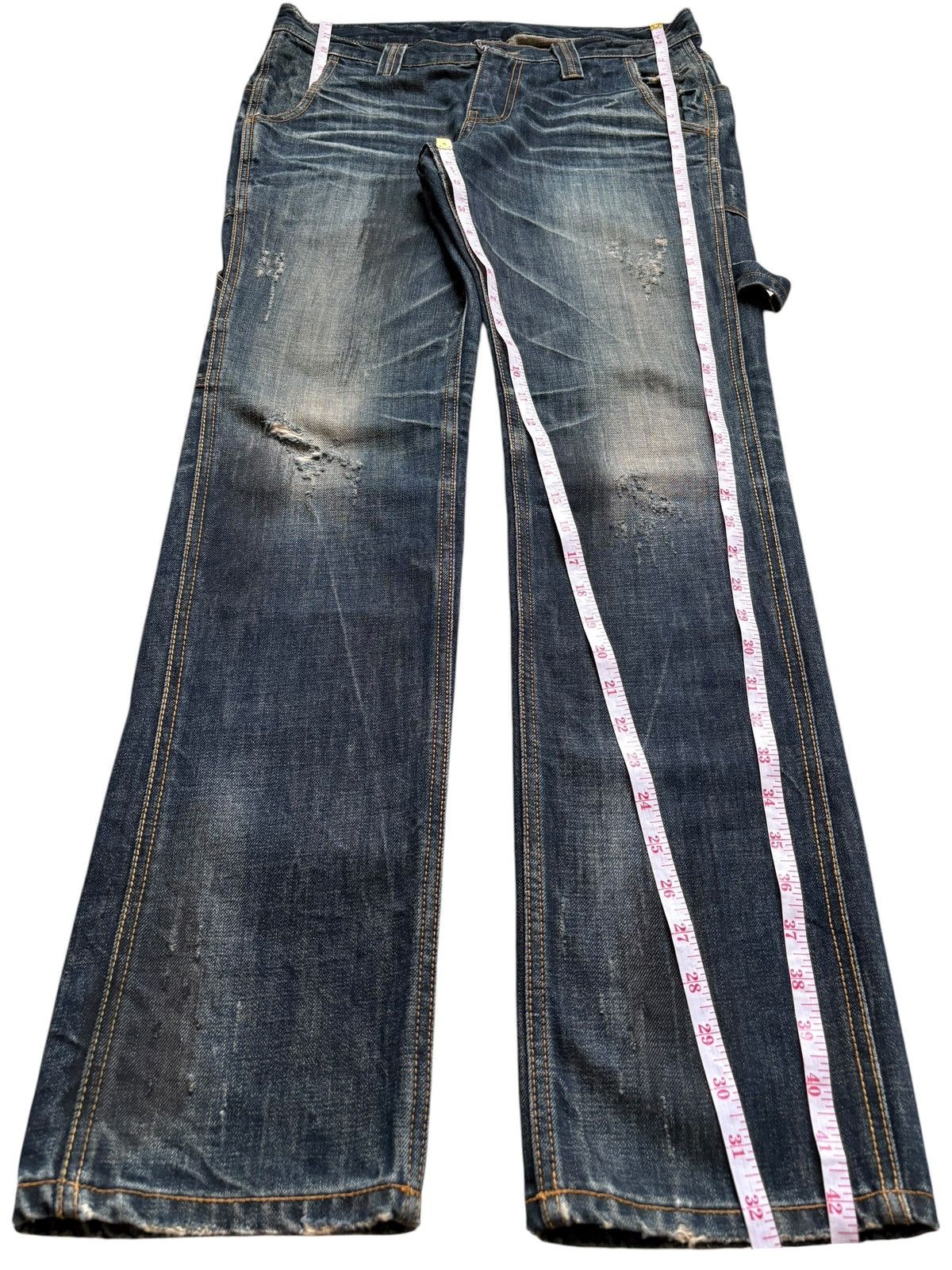 Takeo Kikuchi Vintage Takeo Kikuchi Mud Wash Carpenter Distressed Jeans Size US 33 - 13 Thumbnail