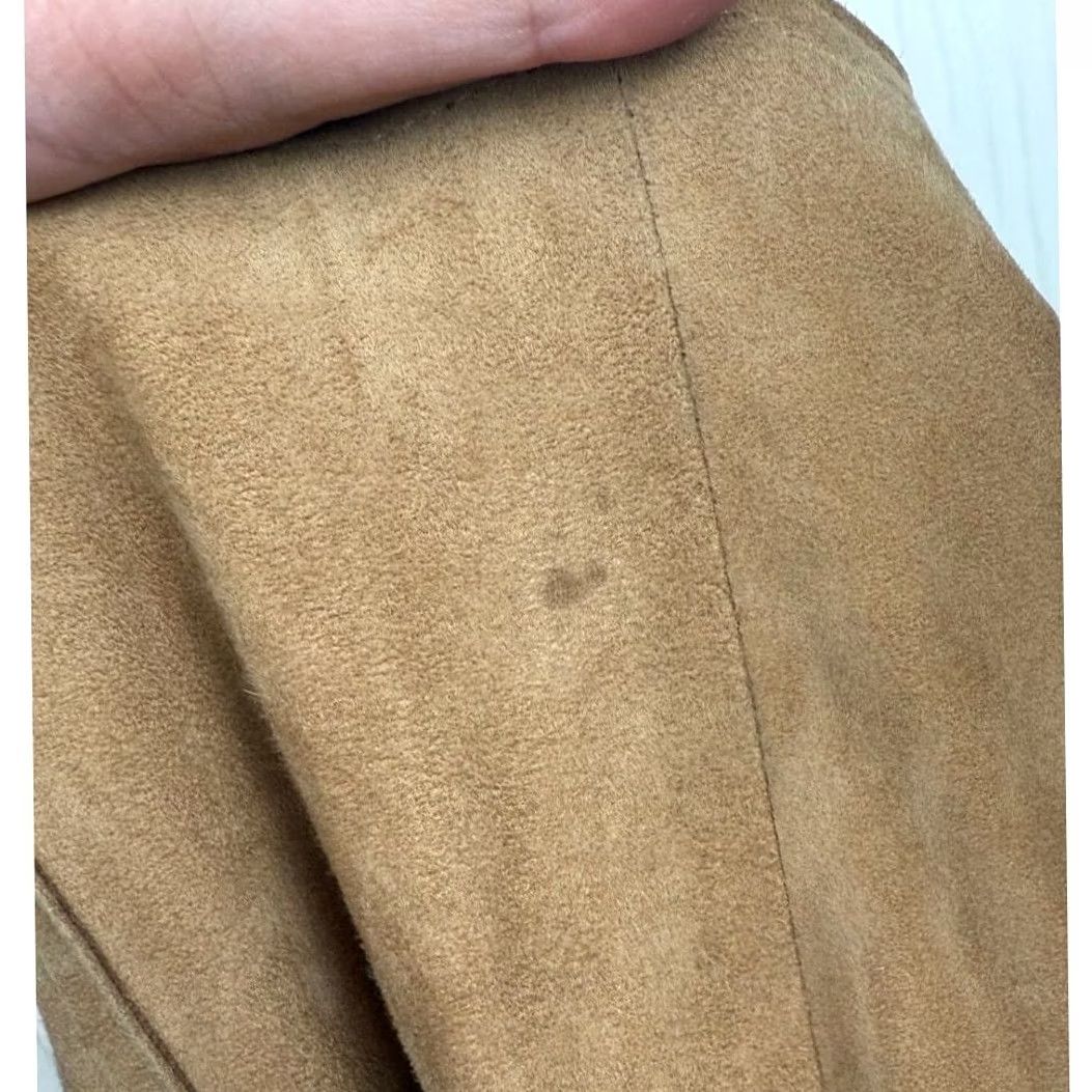 Vintage VINTAGE John Patrick Leather 3/4 Sleeve Button-Down Shacket Womens Medium Brown 100% Genuine Leather Boho Pockets Size M / US 6-8 / IT 42-44 - 6 Thumbnail