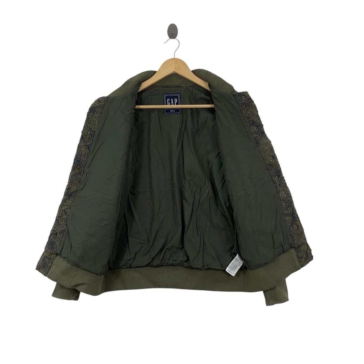 Gap Vintage GAP USA CAMOUFLAGE Camo Sherpa Fleece Jacket Size XS / US 0-2 / IT 36-38 - 7 Thumbnail