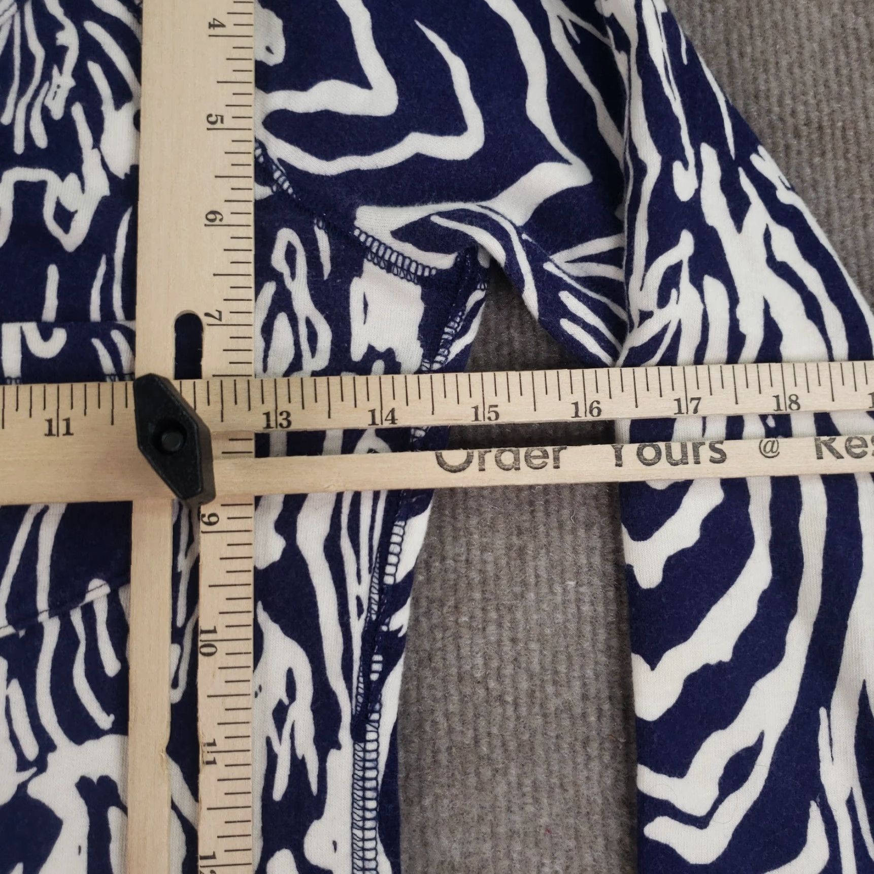 Lilly Pulitzer Lilly Pulitzer Preston Dress Womens XXS Blue White Stretch Navy Long Sleeve Dress Size XXS / US 00 / IT 34 - 3 Thumbnail