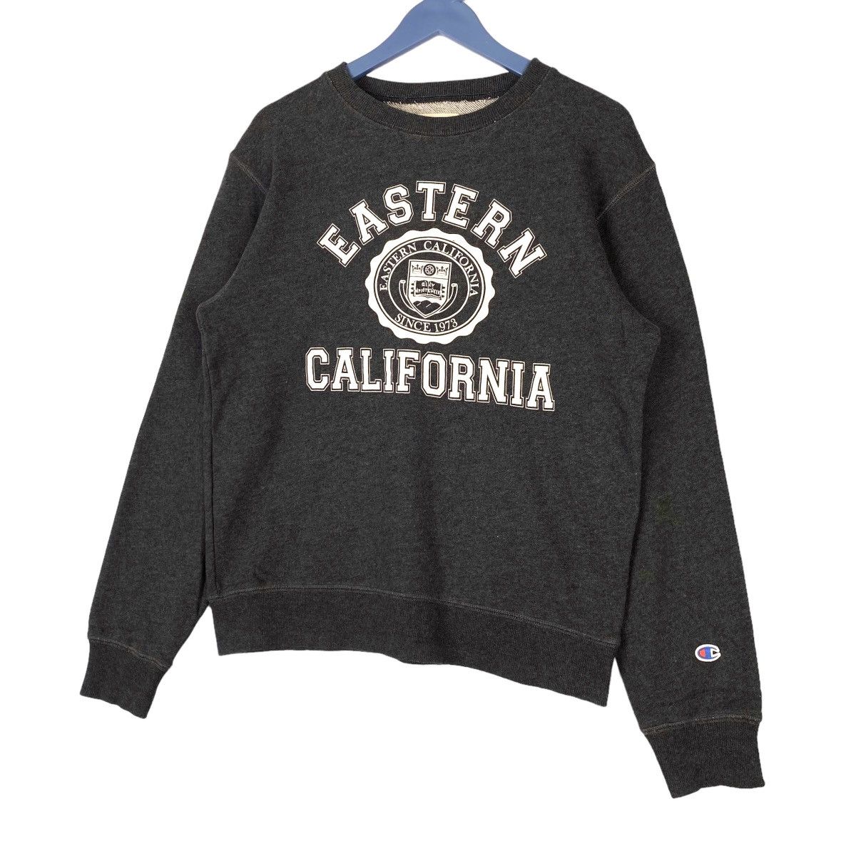 Champion × Vintage Vintage Champion Printed Crewneck Sweatshirt Dark Gray Size US M / EU 48-50 / 2 - 2 Thumbnail