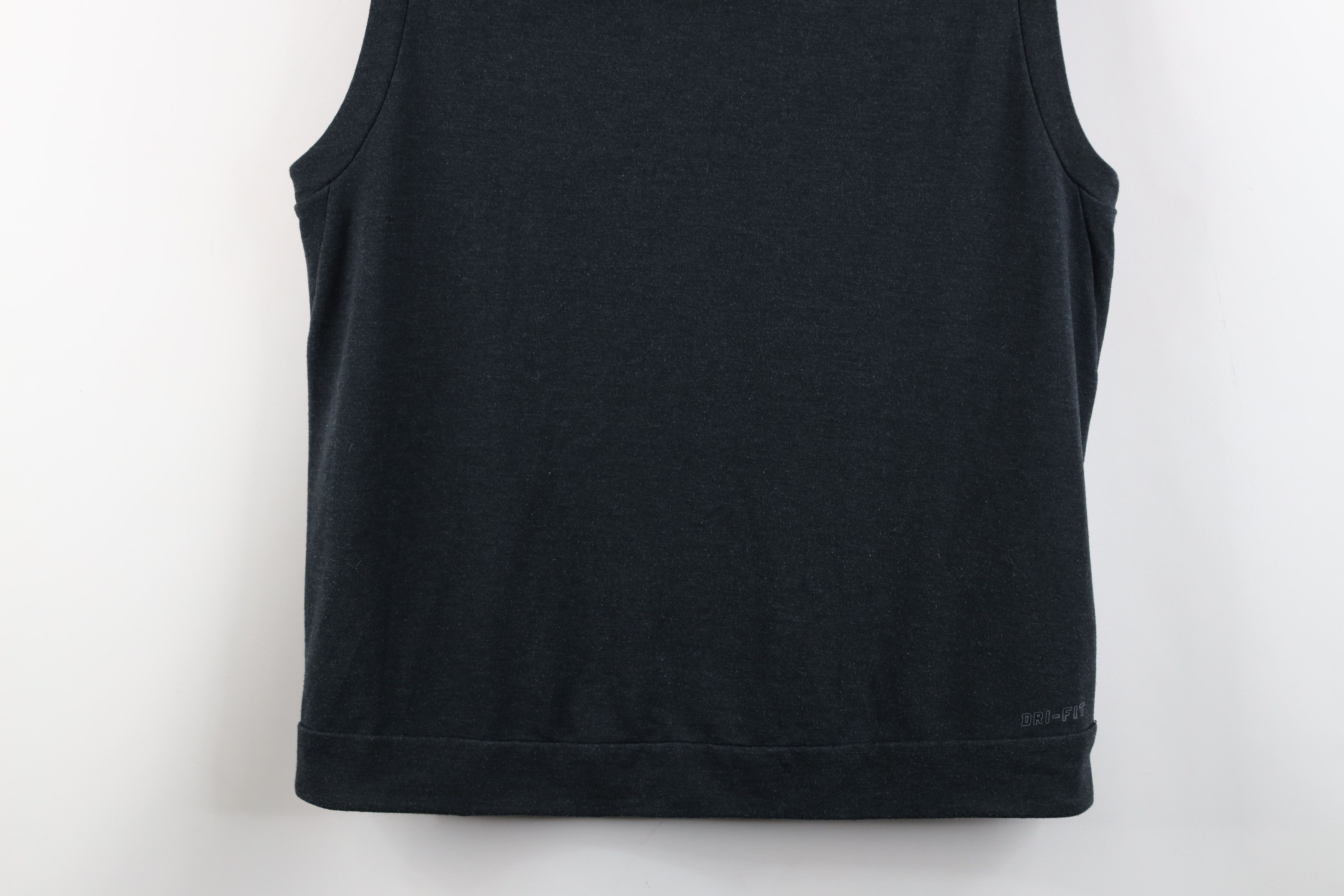 Nike × Vintage Nike Sleeveless Training Hoodie Sweatshirt Charcoal Gray Size US M / EU 48-50 / 2 - 13 Thumbnail