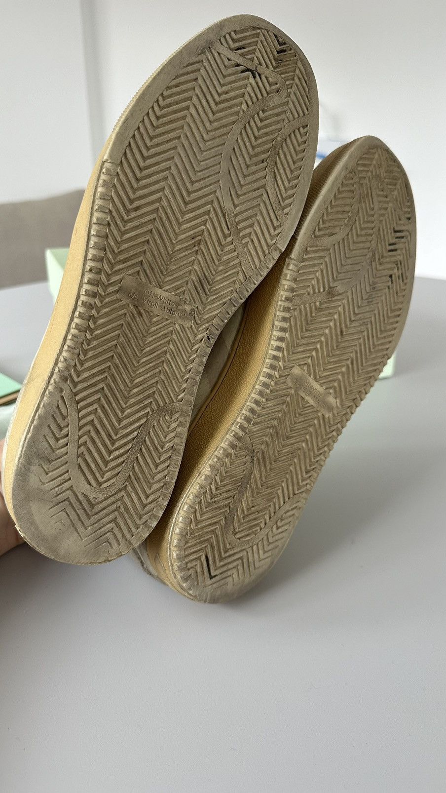 Leather × Off-White Baskets Off-White Size US 9 / EU 42 - 4 Thumbnail