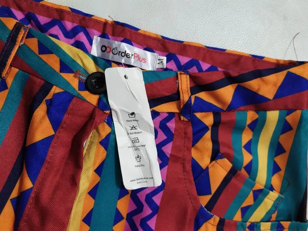 Other Order Plus Multicolour Art Square design High rise Pants Size US 28 / EU 44 - 6 Thumbnail