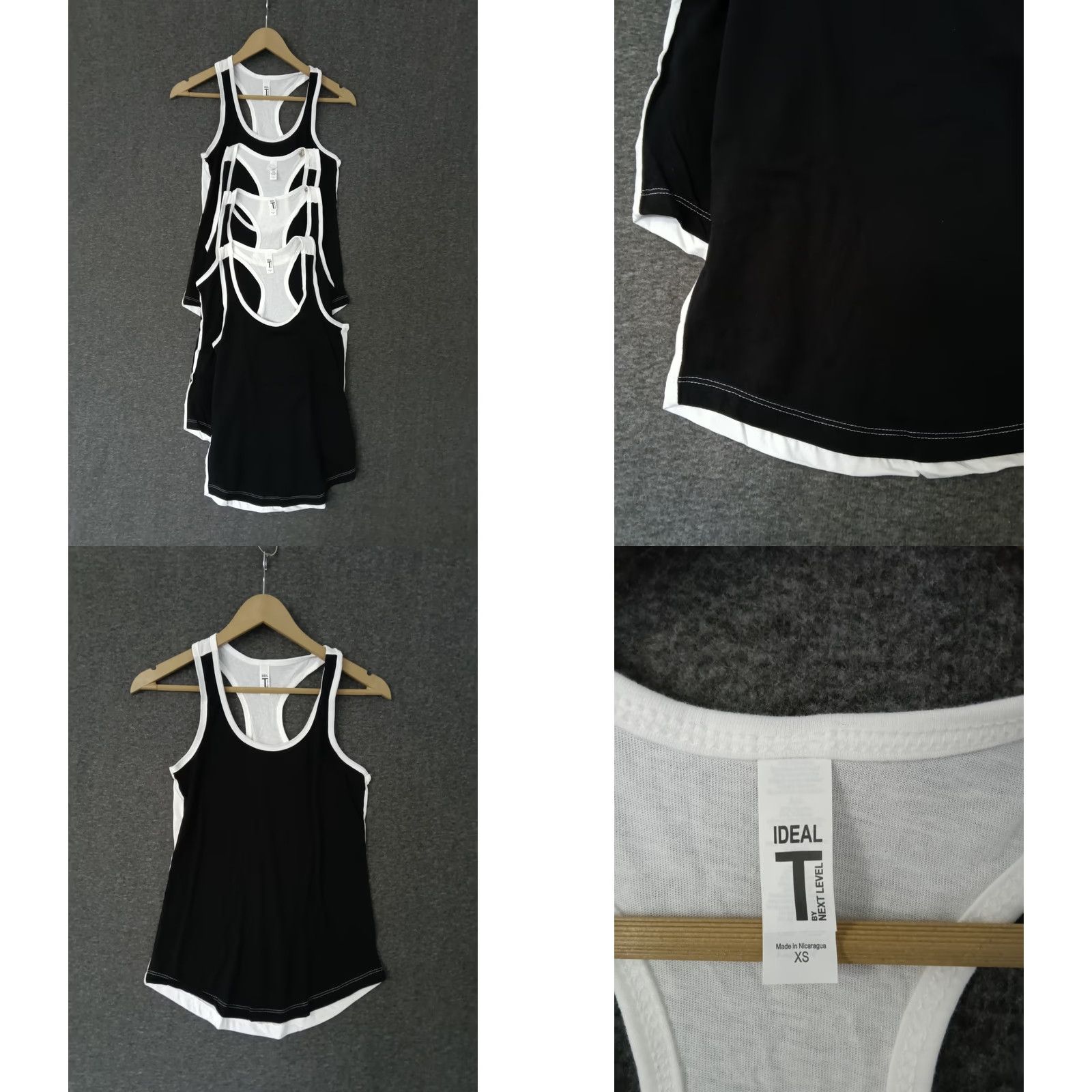Next Level Next Level Ideal T Racerback Tank Top XS Black/White Women's Feminine Activewear Tank Top XS Size XS / US 0-2 / IT 36-38 - 8 Thumbnail