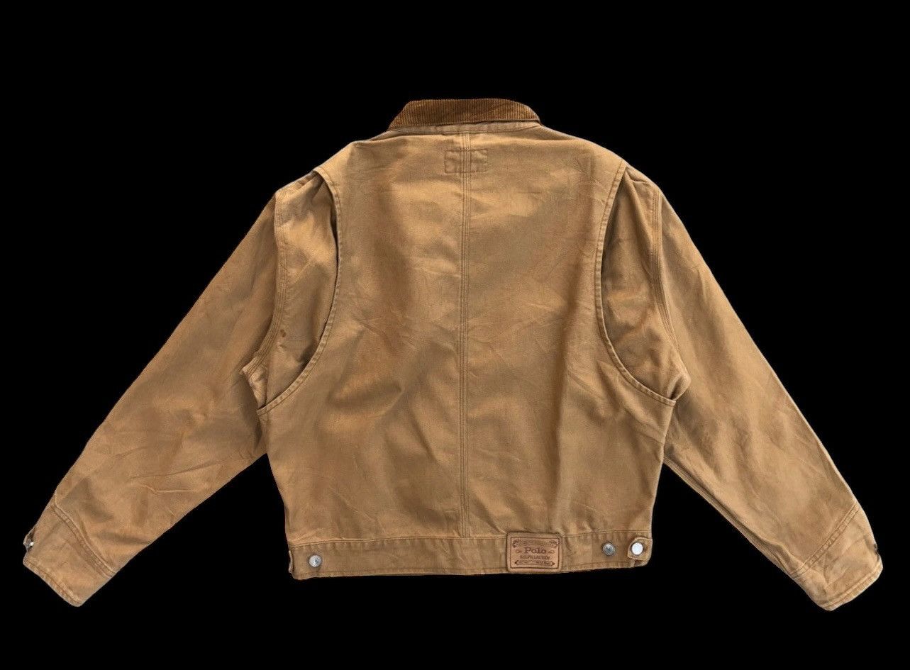 Polo Ralph Lauren Vintage 90s Polo by Ralph Lauren Duck Denim Jacket Size US M / EU 48-50 / 2 - 2 Thumbnail