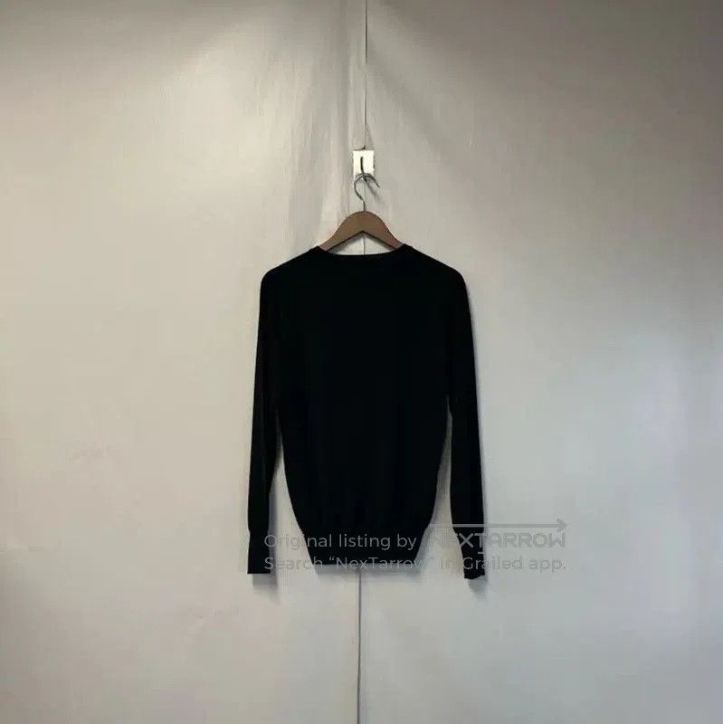 Loewe LOEWE Black Wool Knit Sweater with Cat Design . Size S / US 4 / IT 40 - 2 Thumbnail