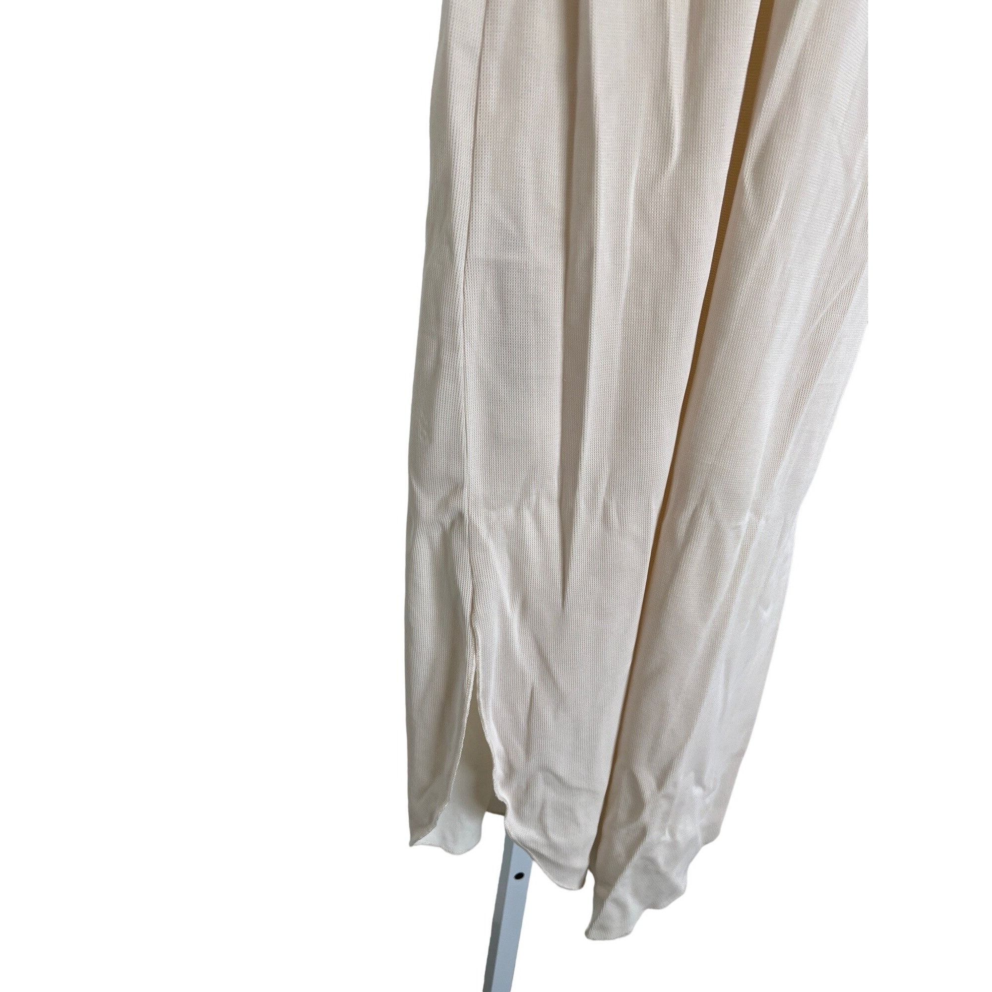 Zara Zara Ivory Soft & Stretchy Racerback Dress Size S / US 4 / IT 40 - 5 Thumbnail