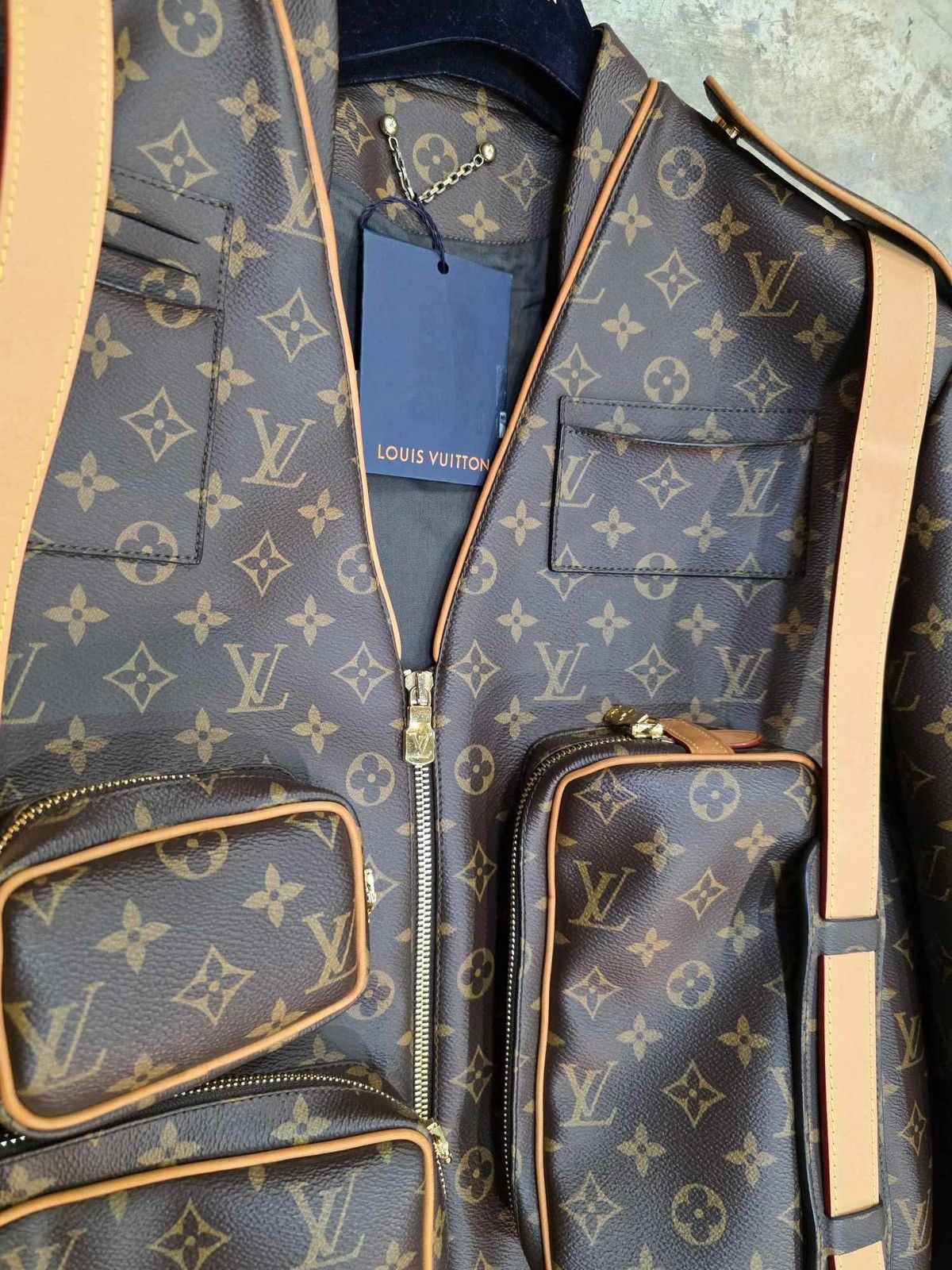 Louis Vuitton × Virgil Abloh NEW Louis Vuitton - Virgil Abloh - Admiral Leather Jacket Size US S / EU 44-46 / 1 - 7 Thumbnail