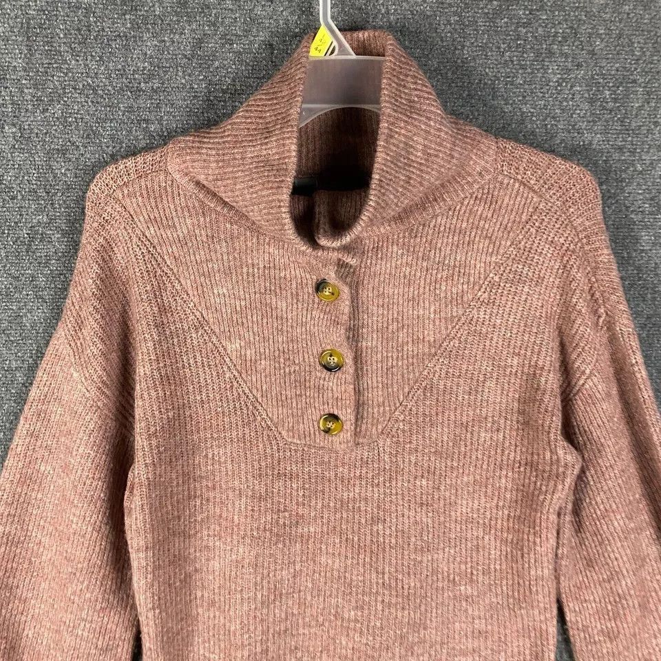 Other Marled Sweater Women's Medium Knit Henley Acrylic Blend M Size M / US 6-8 / IT 42-44 - 2 Thumbnail