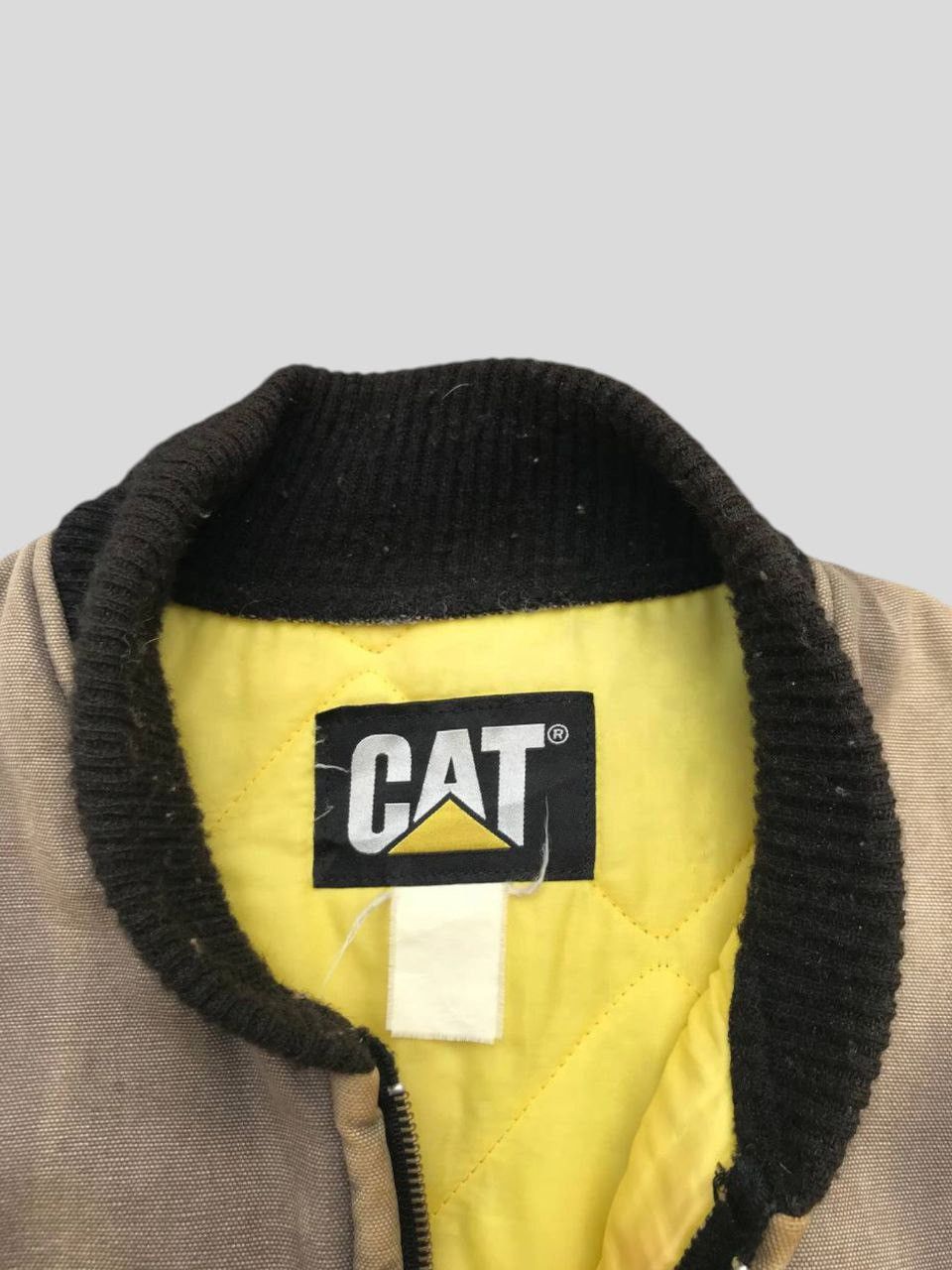 Caterpillar Sunfaded Vintage Caterpillar Duck Canvas Quilted Lined Vest Size US M / EU 48-50 / 2 - 12 Thumbnail