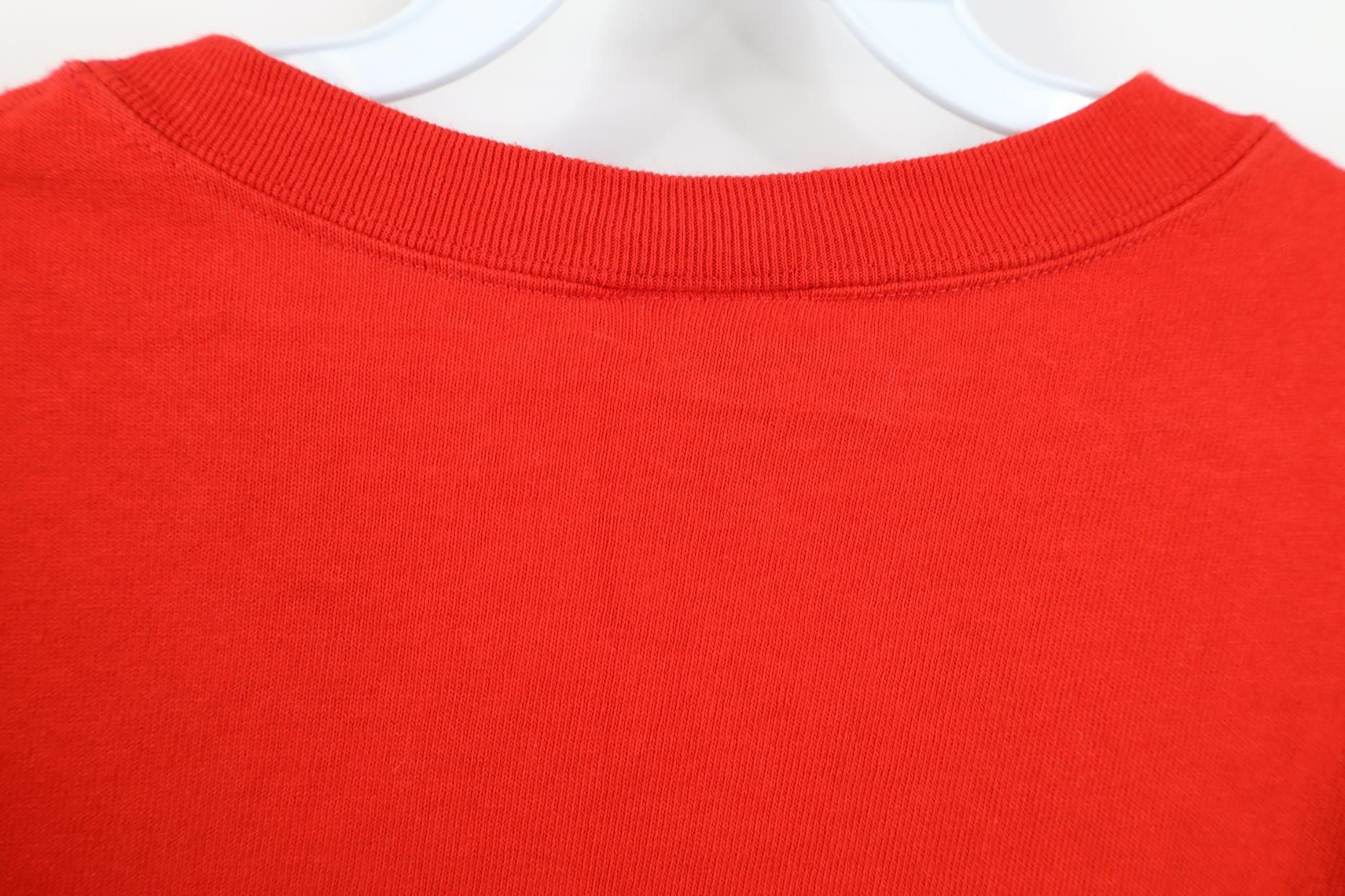 Nike Vintage 90s Nike Scott Center Swoosh Muscle T-Shirt Red USA Size US L / EU 52-54 / 3 - 9 Thumbnail