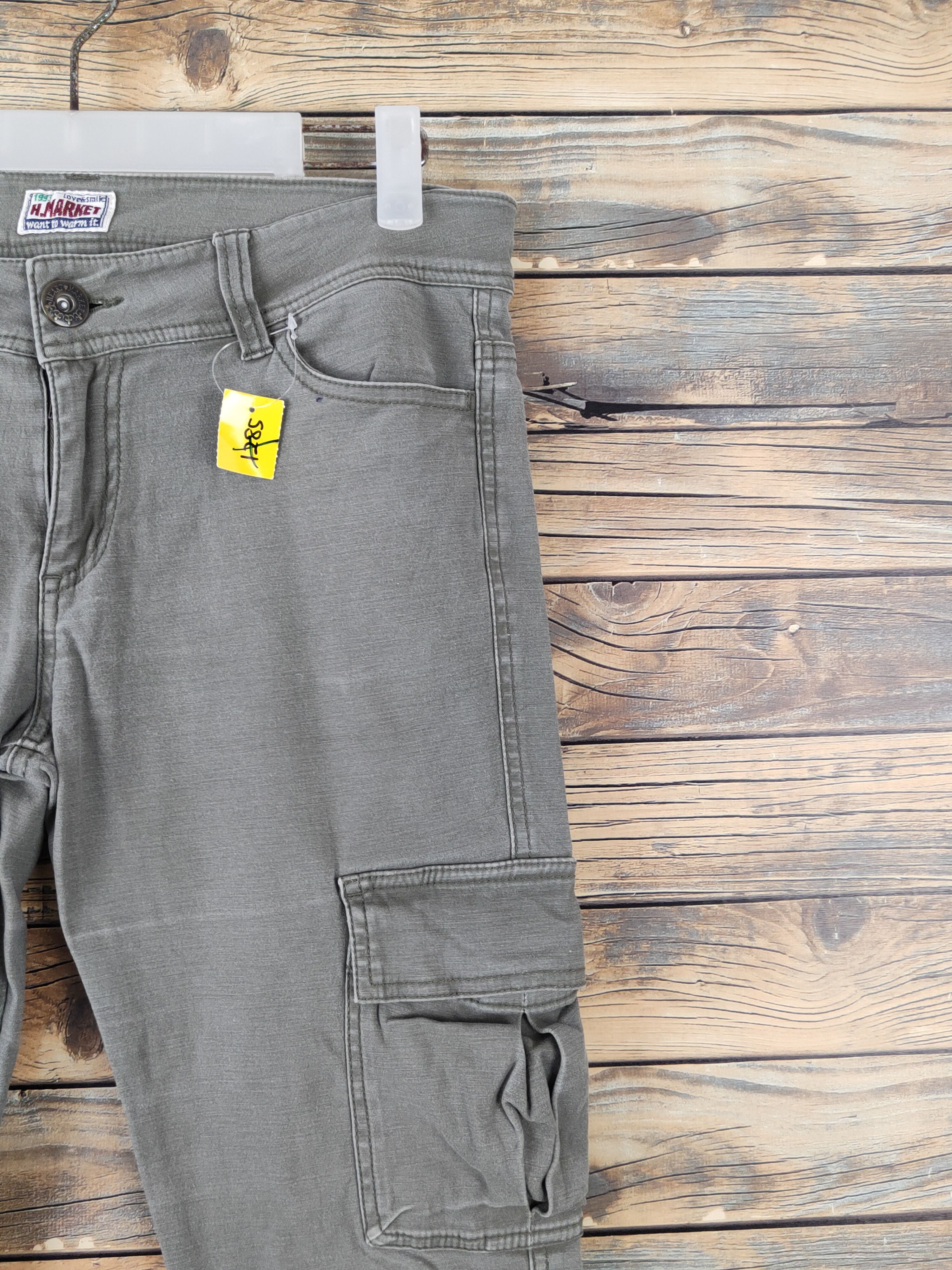Japanese Brand H.Market Green Faded Multipocket Tactical Cargo Pants #W1912 Size US 32 / EU 48 - 5 Thumbnail