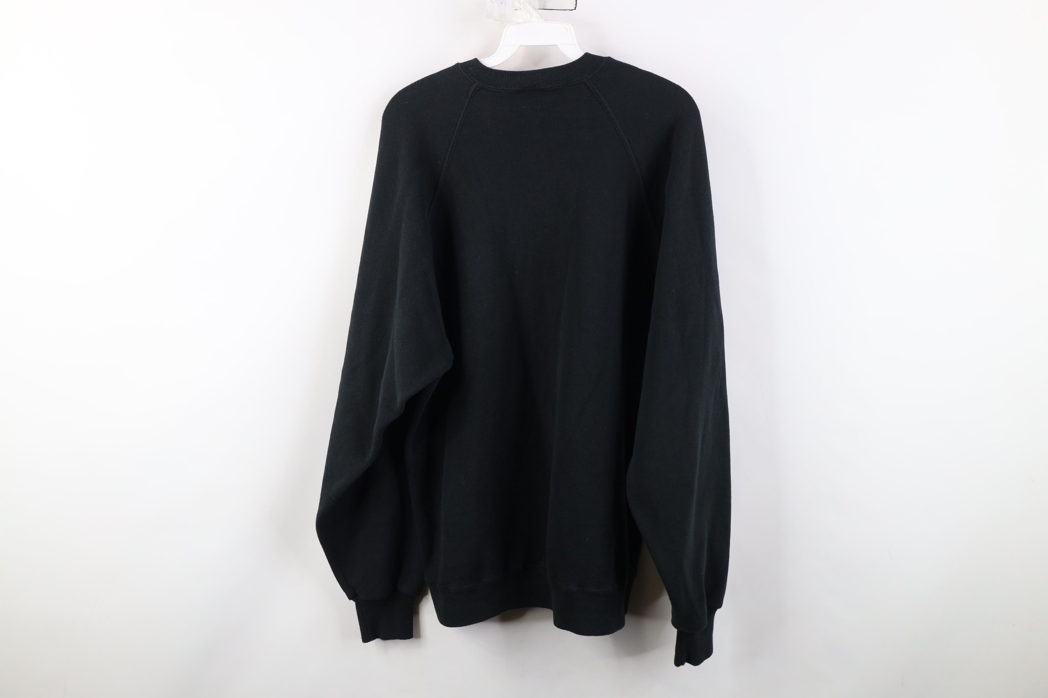 Vintage Vintage 90s Streetwear Blank Crewneck Sweatshirt Black USA Size US XXL / EU 58 / 5 - 11 Thumbnail