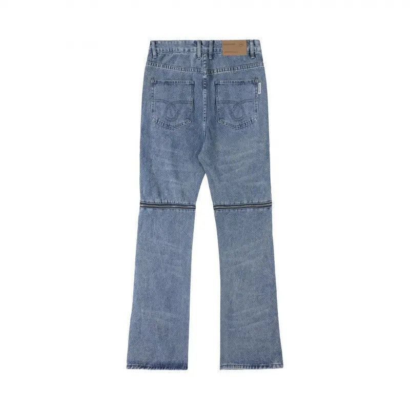 Japanese Brand Retro loose high street zipper jeans Size US 32 / EU 48 - 3 Thumbnail