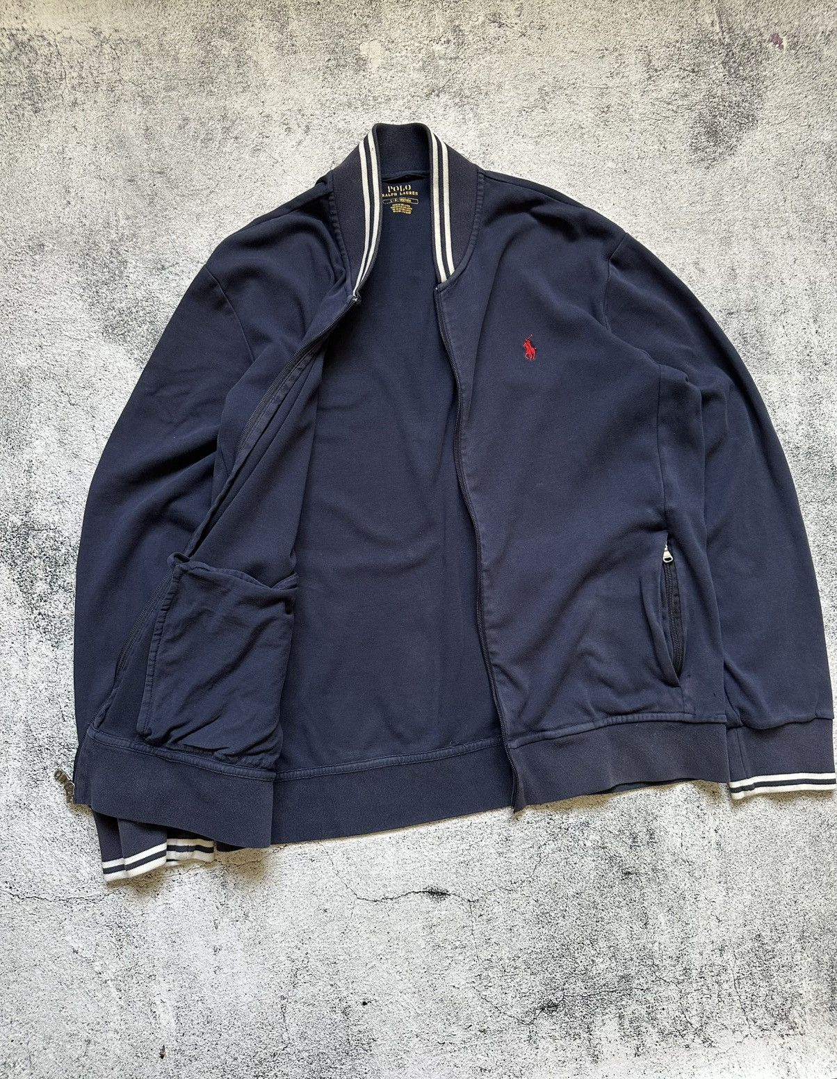 Polo Ralph Lauren Vintage Zip Polo Ralph Lauren Sweatshirt Red Logo Size US L / EU 52-54 / 3 - 6 Thumbnail