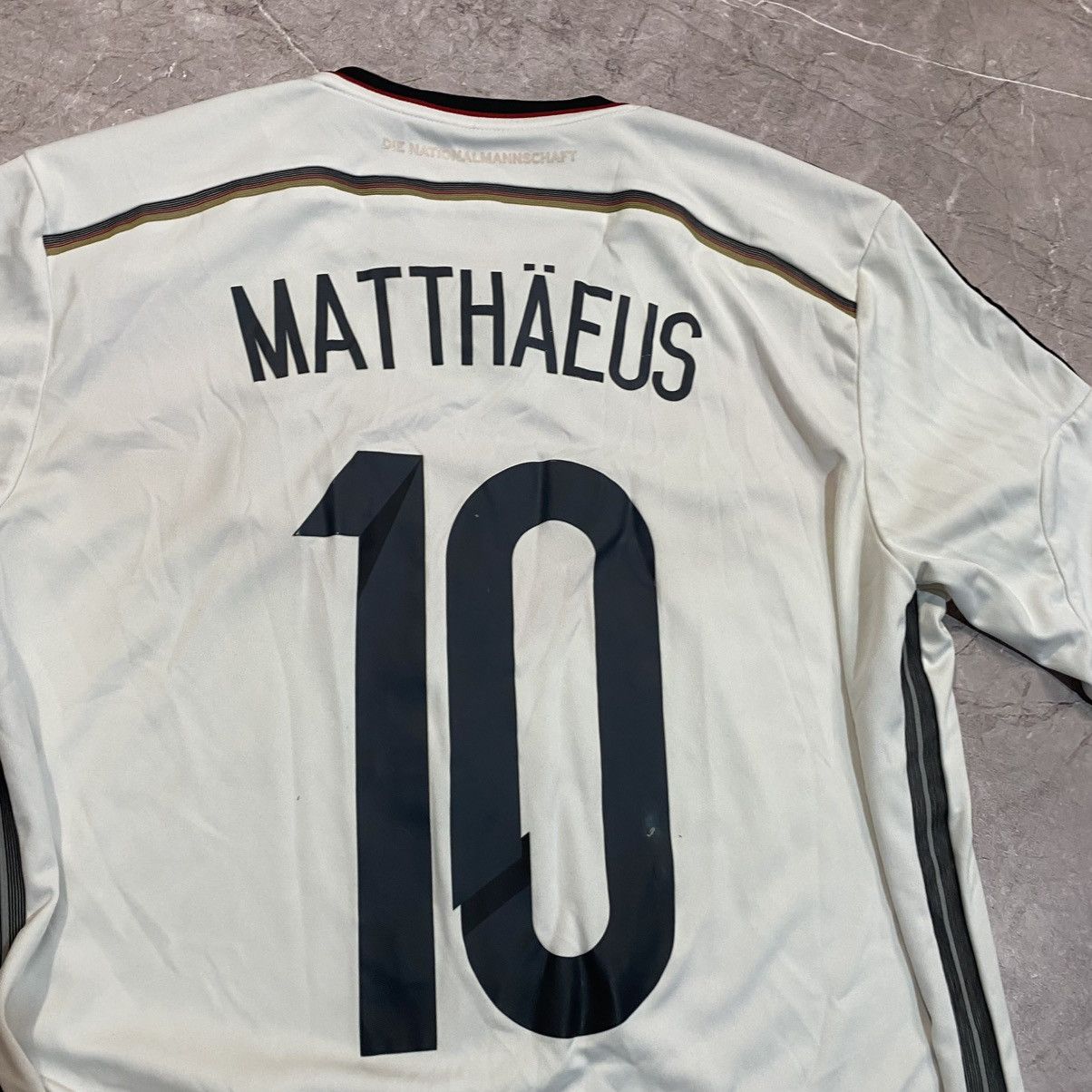 Vintage MATTHAUS ! VINTAGE ADIDAS GERMANY TEE NATIONAL SOCCER JERSEY Size US M / EU 48-50 / 2 - 16 Thumbnail