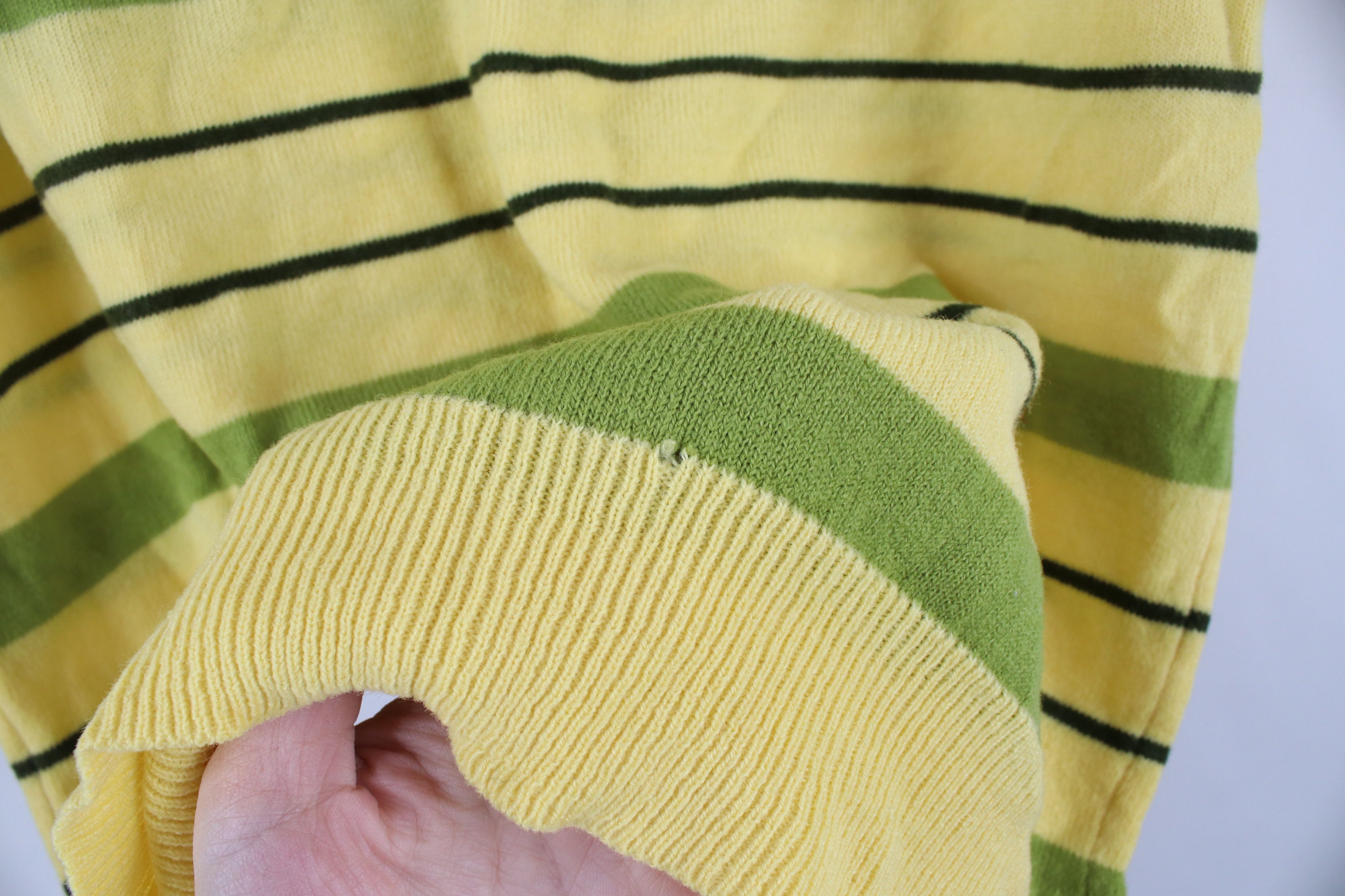 Vintage Vintage 60s 70s Streetwear Block Short Sleeve Knit Sweater Size M / US 6-8 / IT 42-44 - 8 Thumbnail