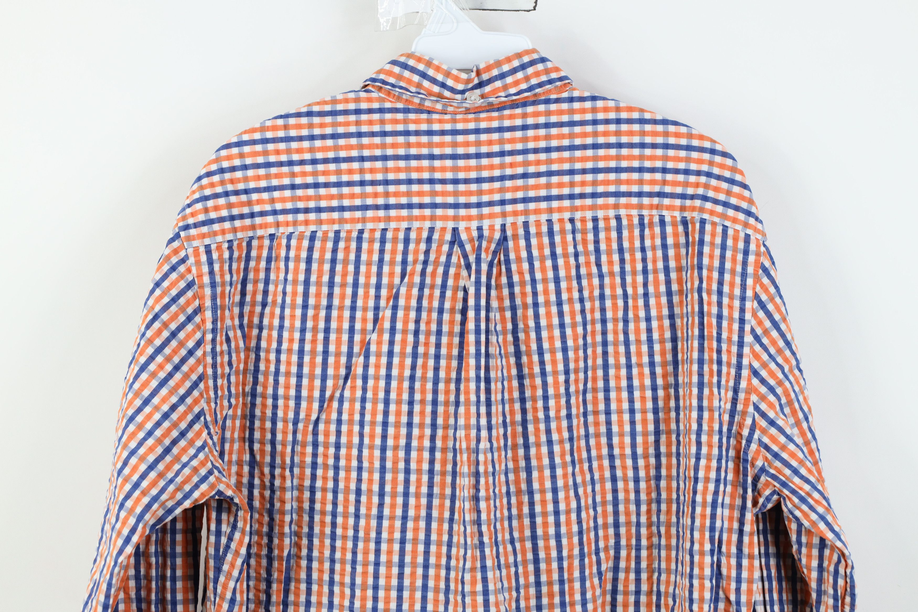 Brooks Brothers Brooks Brothers Seer Sucker Collared Button Down Shirt Plaid Size US L / EU 52-54 / 3 - 11 Thumbnail