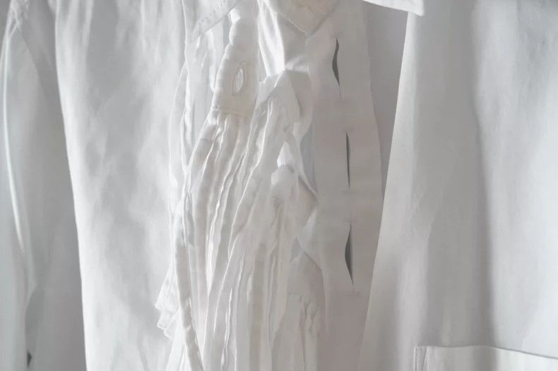 Yohji Yamamoto Yohji Yamamoto06 AW Knot Show White Shirt 2503-Nextarrow Size US M / EU 48-50 / 2 - 7 Thumbnail