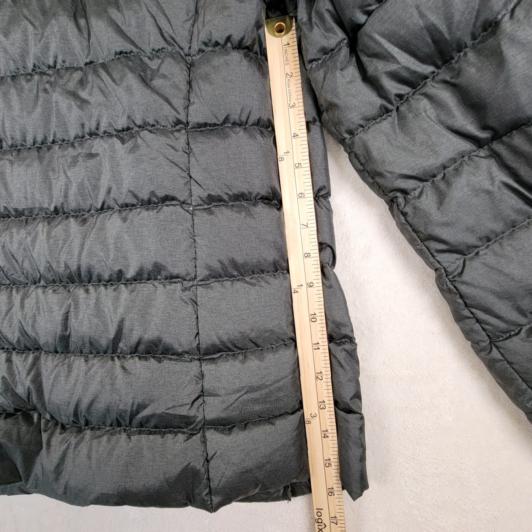 Eddie Bauer Eddie Bauer Women's Size Large Puffer Jacket Gray Full Zip Down Filled Size L / US 10 / IT 46 - 6 Thumbnail