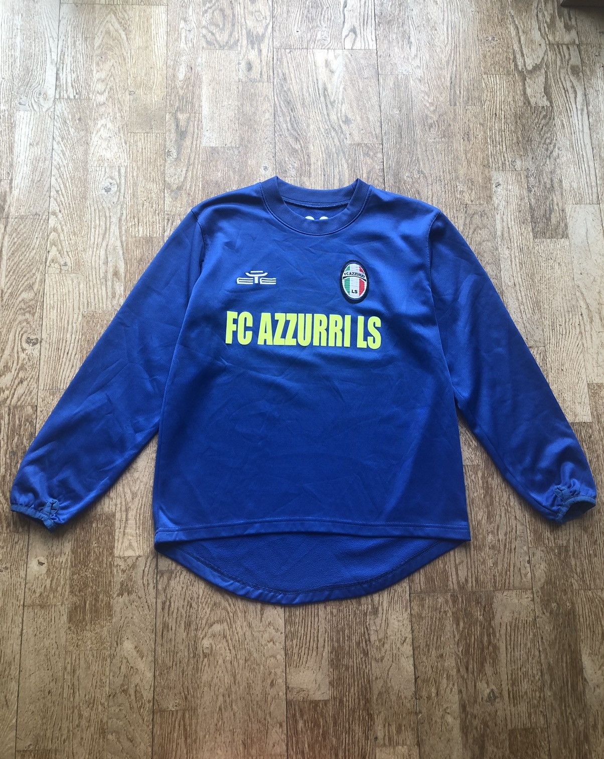 Vintage RARE FC AZZURIS ITALIAN SOCCER VINTAGE FOOTBALL JERSEY Size US M / EU 48-50 / 2 - 1 Thumbnail