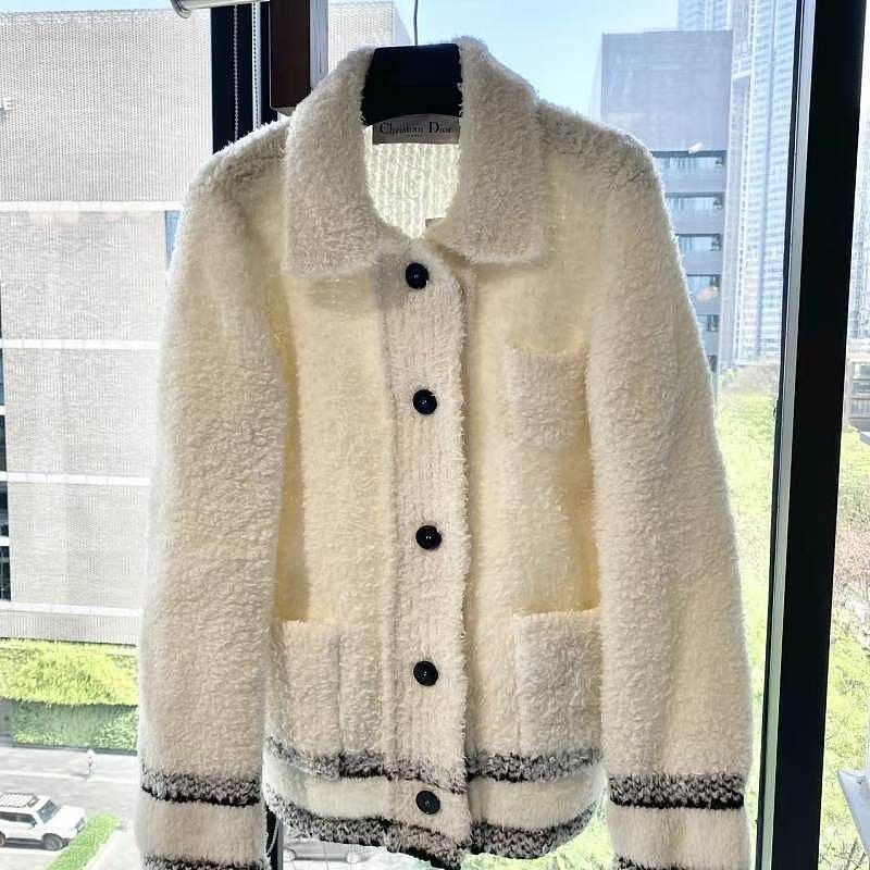 Dior Christian Dior Fleece Button Up Jacket Size S Size S / US 4 / IT 40 - 1 Thumbnail
