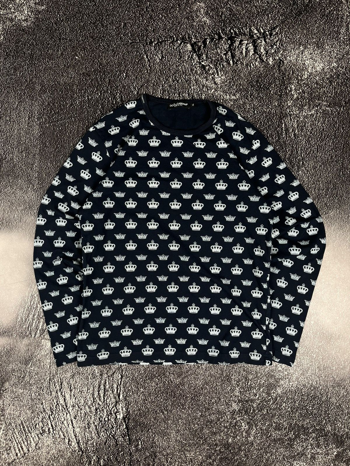 Dolce & Gabbana Vintage Dolce Gabbana Crown Of The King And Queen Longsleeve Size US S / EU 44-46 / 1 - 1 Thumbnail