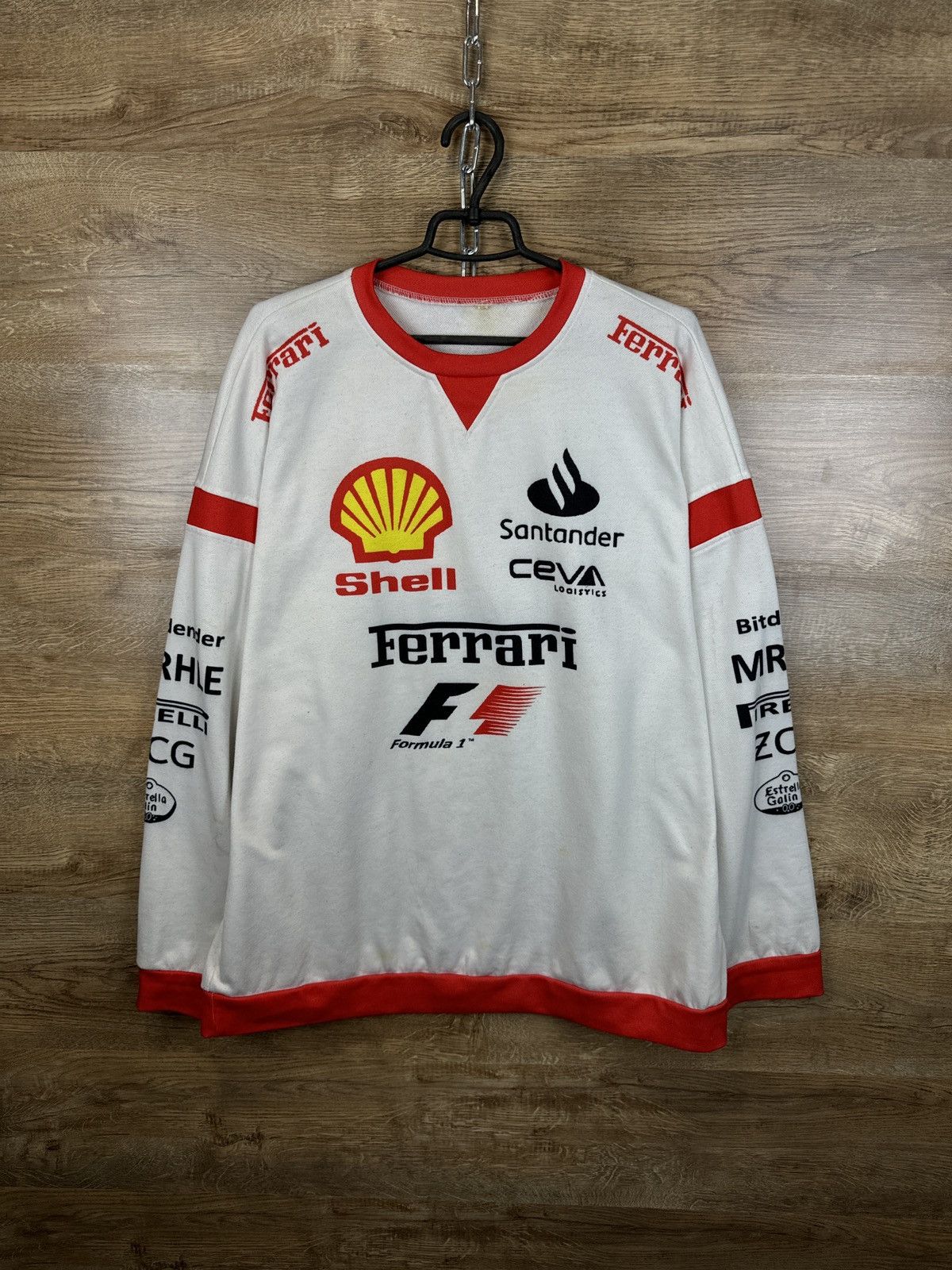 Ferrari Mens Vintage Ferrari Sweatshirt formula 1 racing jacket y2k Size US XL / EU 56 / 4 - 17 Thumbnail