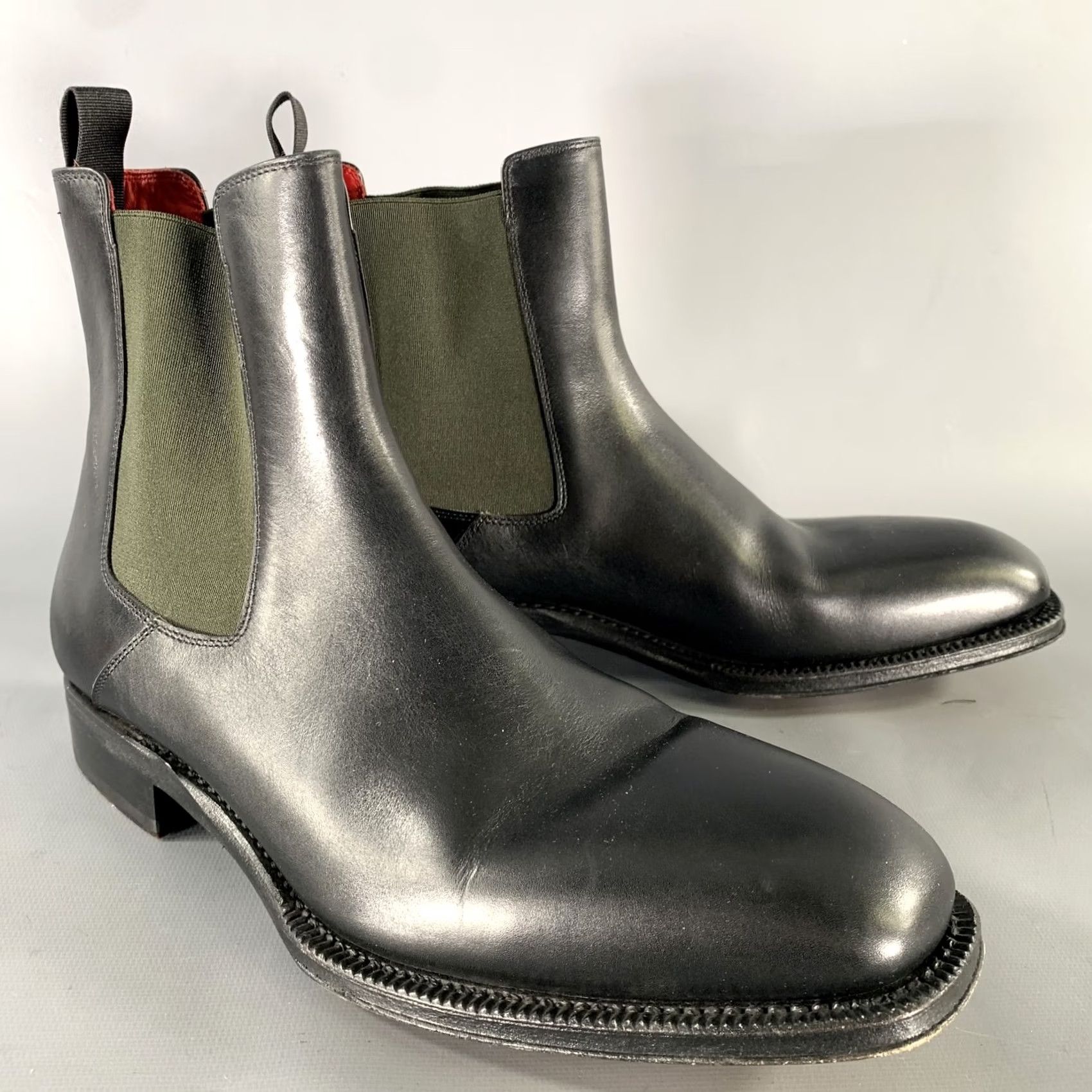 Alexander McQueen ALEXANDER MCQUEEN Chelsea Boots Black Leather Size 8 Size US 8 / EU 41 - 2 Thumbnail