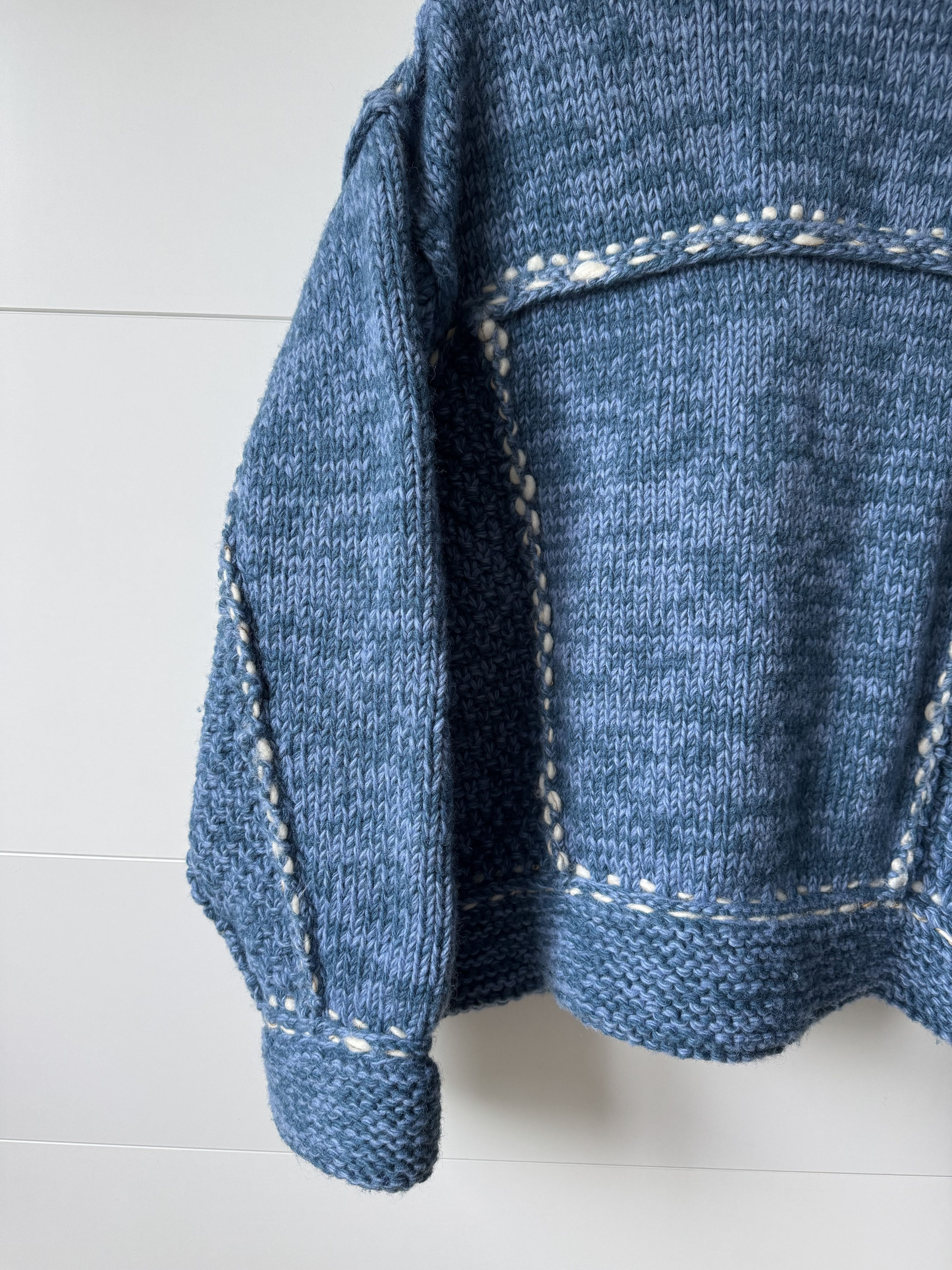 Kapital [OS] Wool Hand Knit Cowichan G Jean in Navy Size US L / EU 52-54 / 3 - 5 Thumbnail