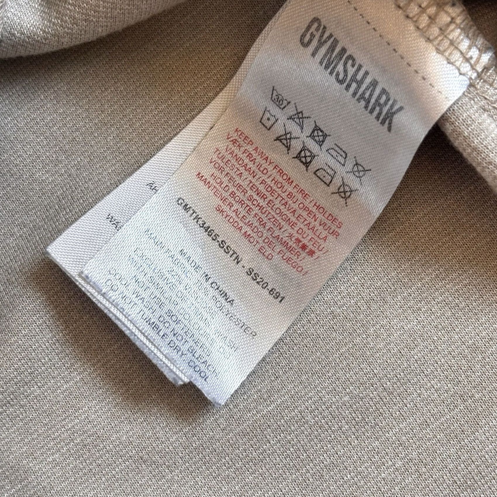 Gymshark Gymshark Tank Top Mens Beige Black sz M Sleeveless Shirt Muscle Size US M / EU 48-50 / 2 - 7 Thumbnail