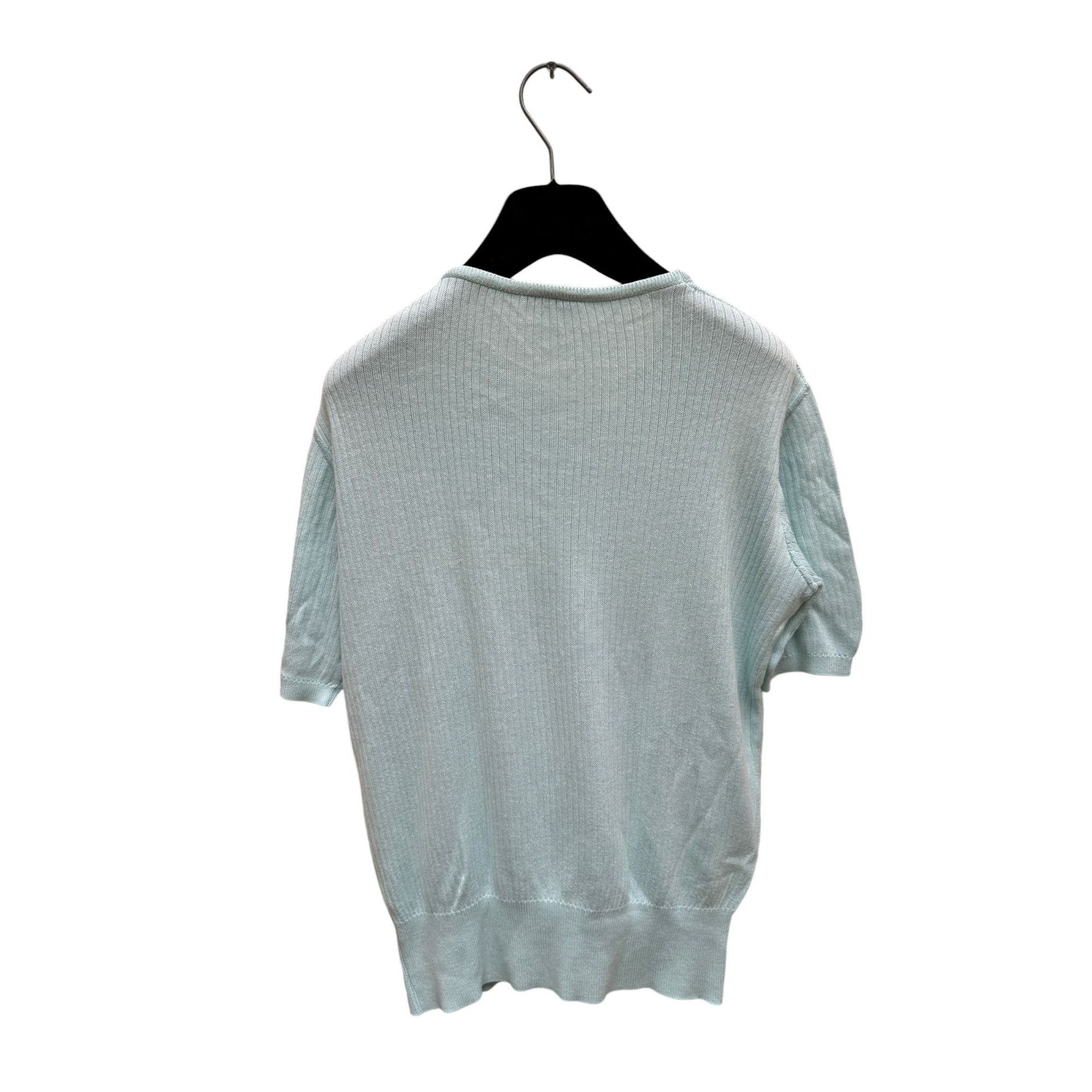 Courreges Blue Knitted Top Sweater Size M / US 6-8 / IT 42-44 - 3 Thumbnail