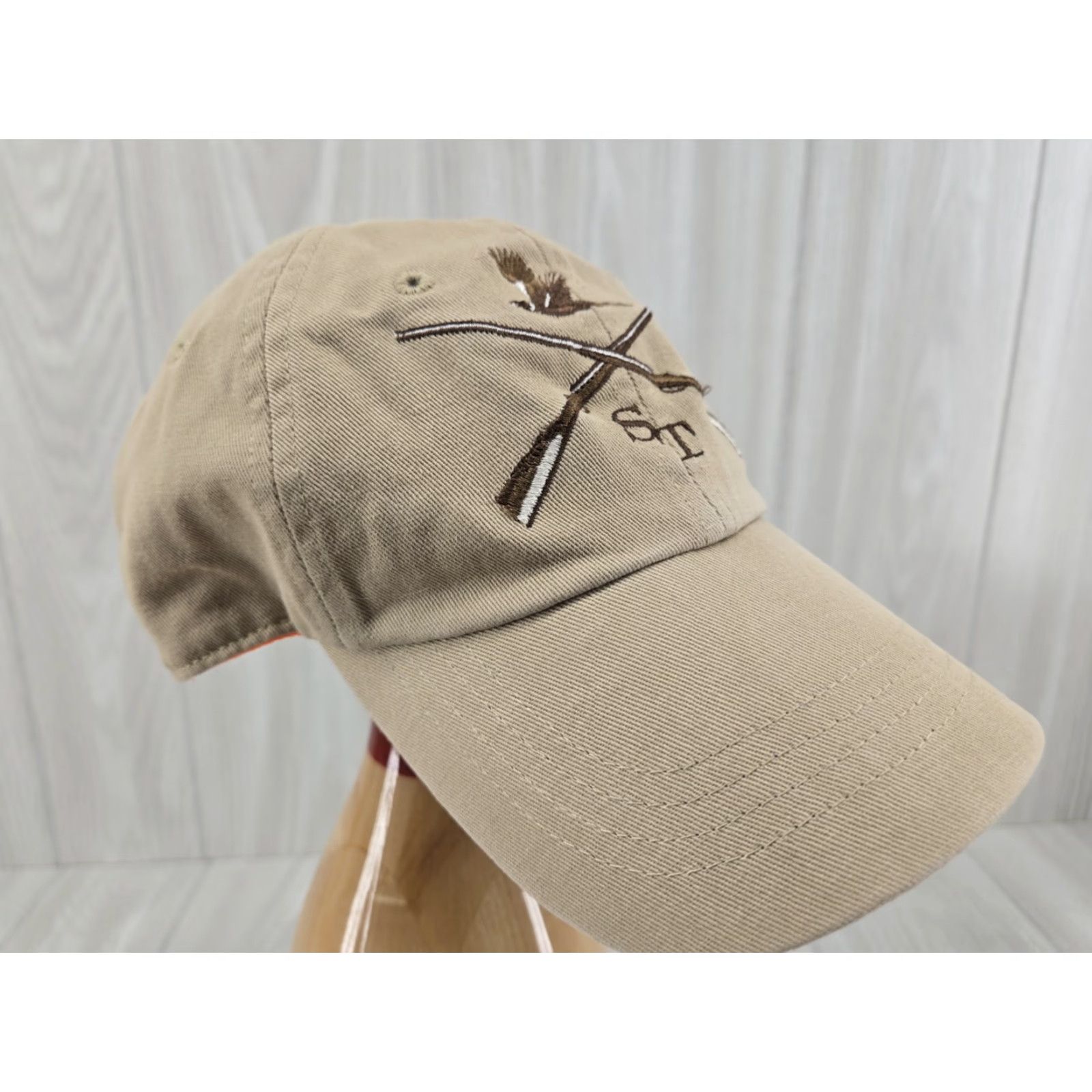 Southern Tide Southern Tide Cap Hunter Embroidered Cotton Adjustable Tan Baseball Cap Mens L Tan Embroidered Hunting Cap Size ONE SIZE - 7 Thumbnail